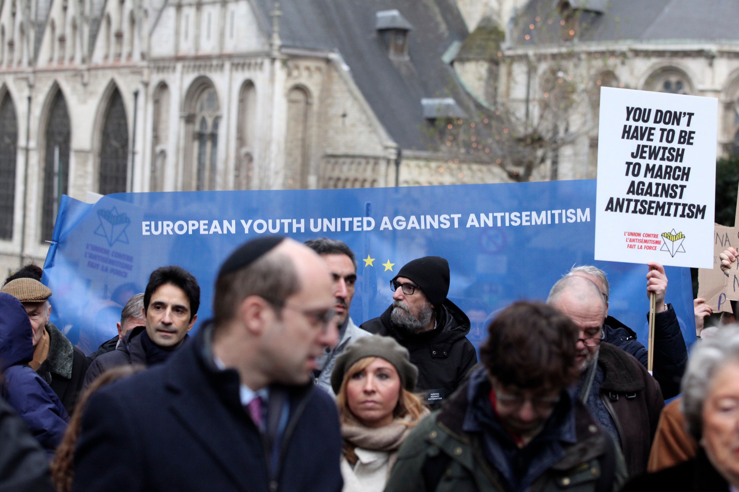 Belgium Israel Palestinians Protest