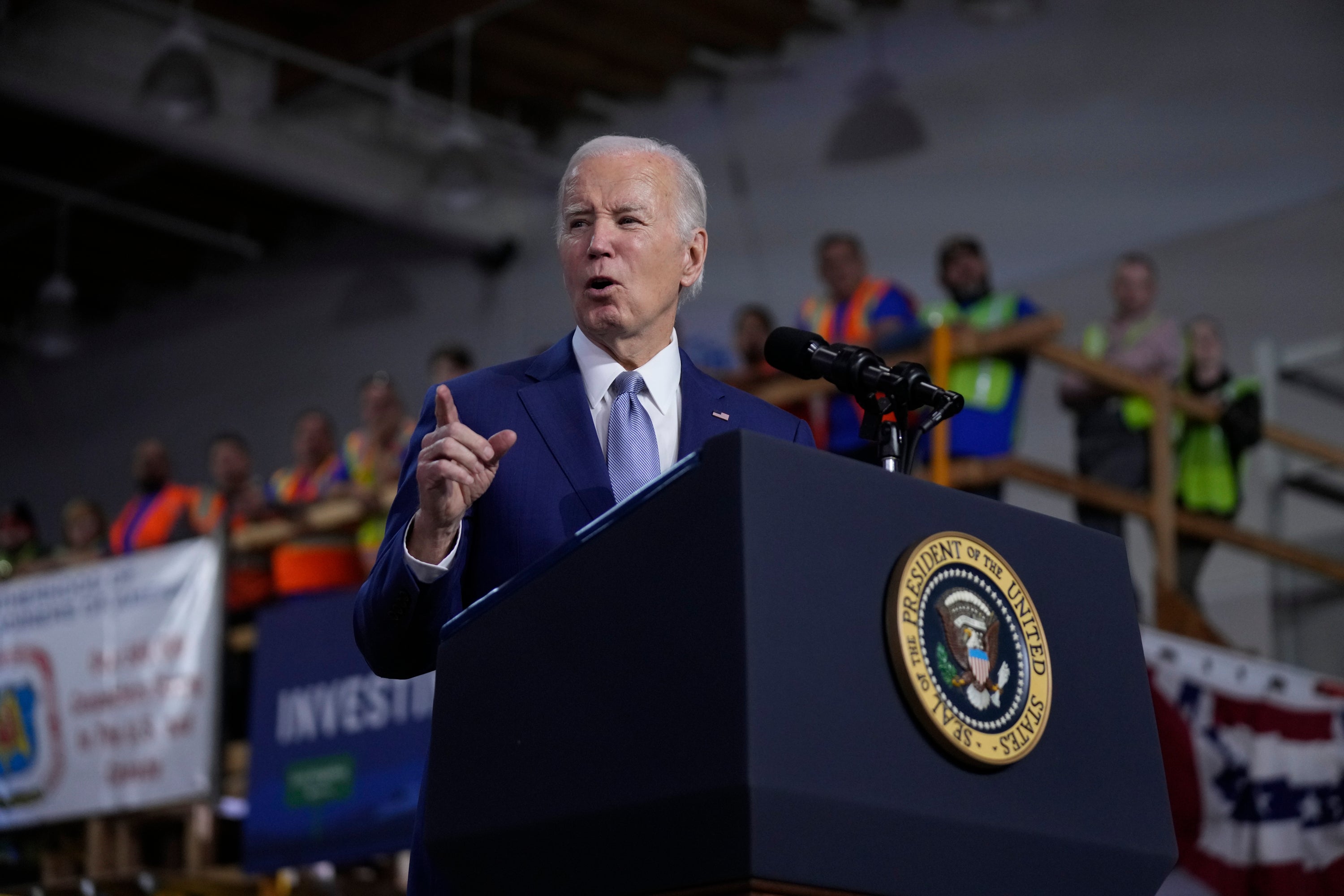 President Joe Biden says Congress can’t fail Ukraine