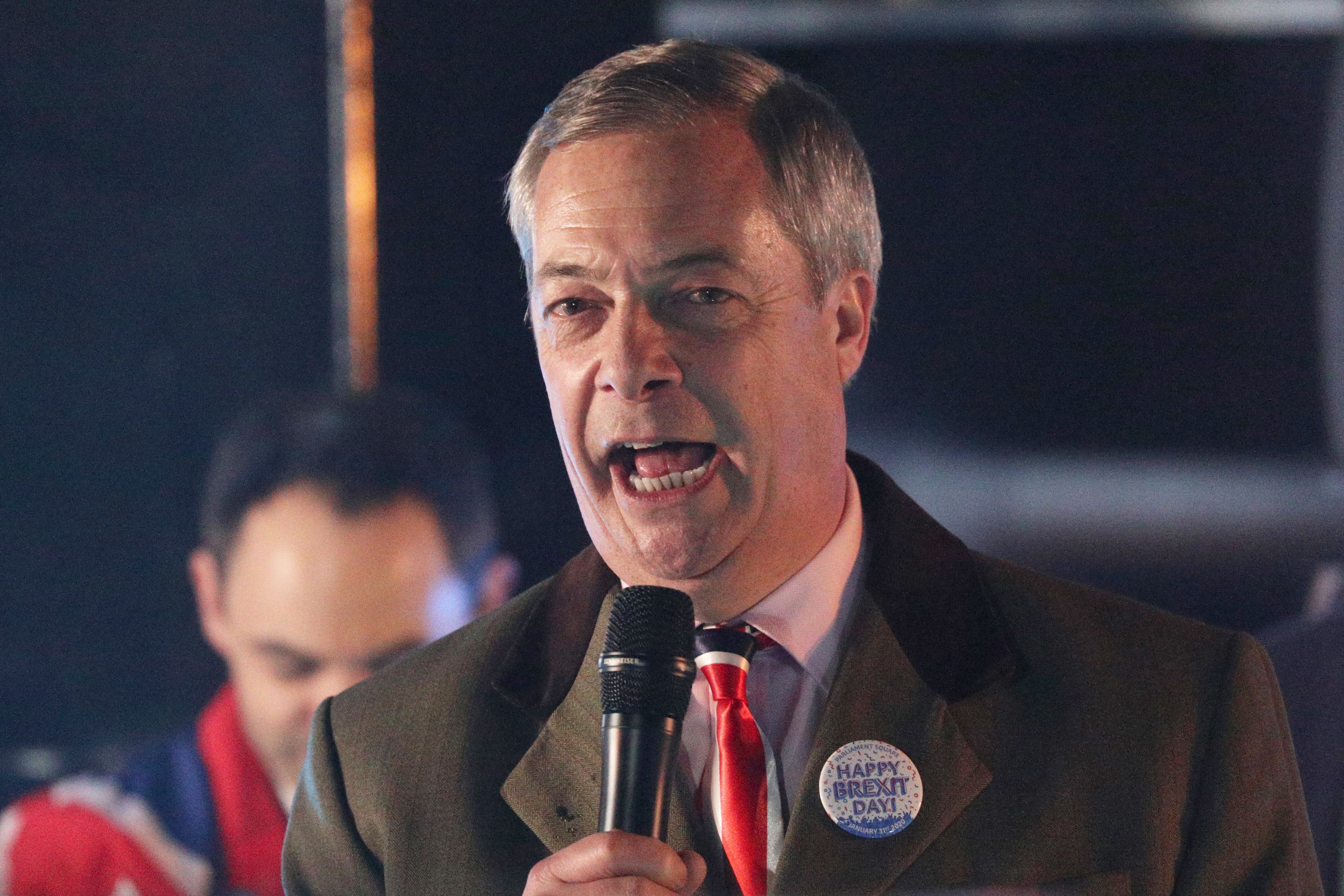 Nigel Farage has ruled out standing as a Conservative candidate while Rishi Sunak is leader – but hinted that a return to politics is still on the cards (PA)