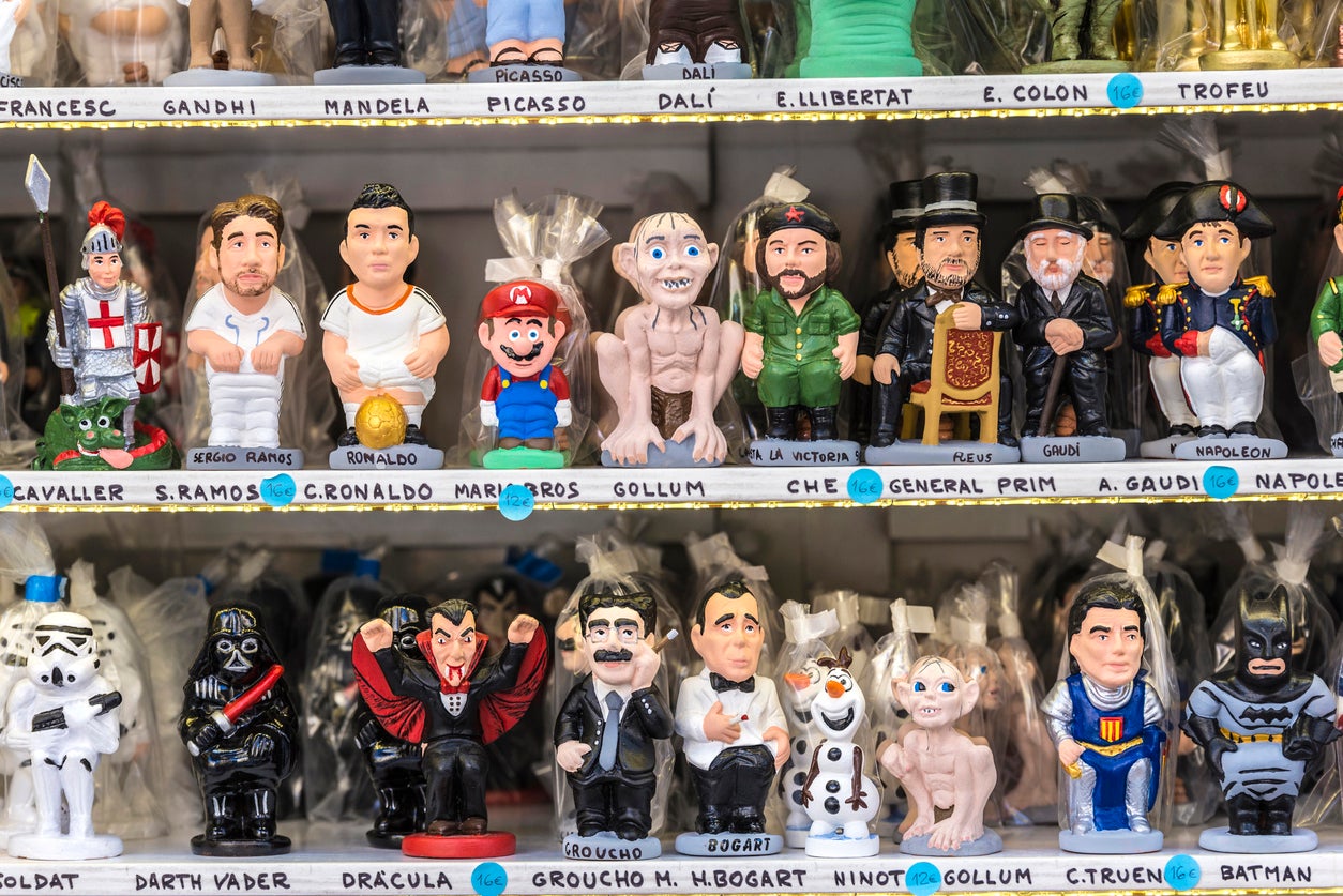 Caganers can be found in Christmas markets throughout Catalonia