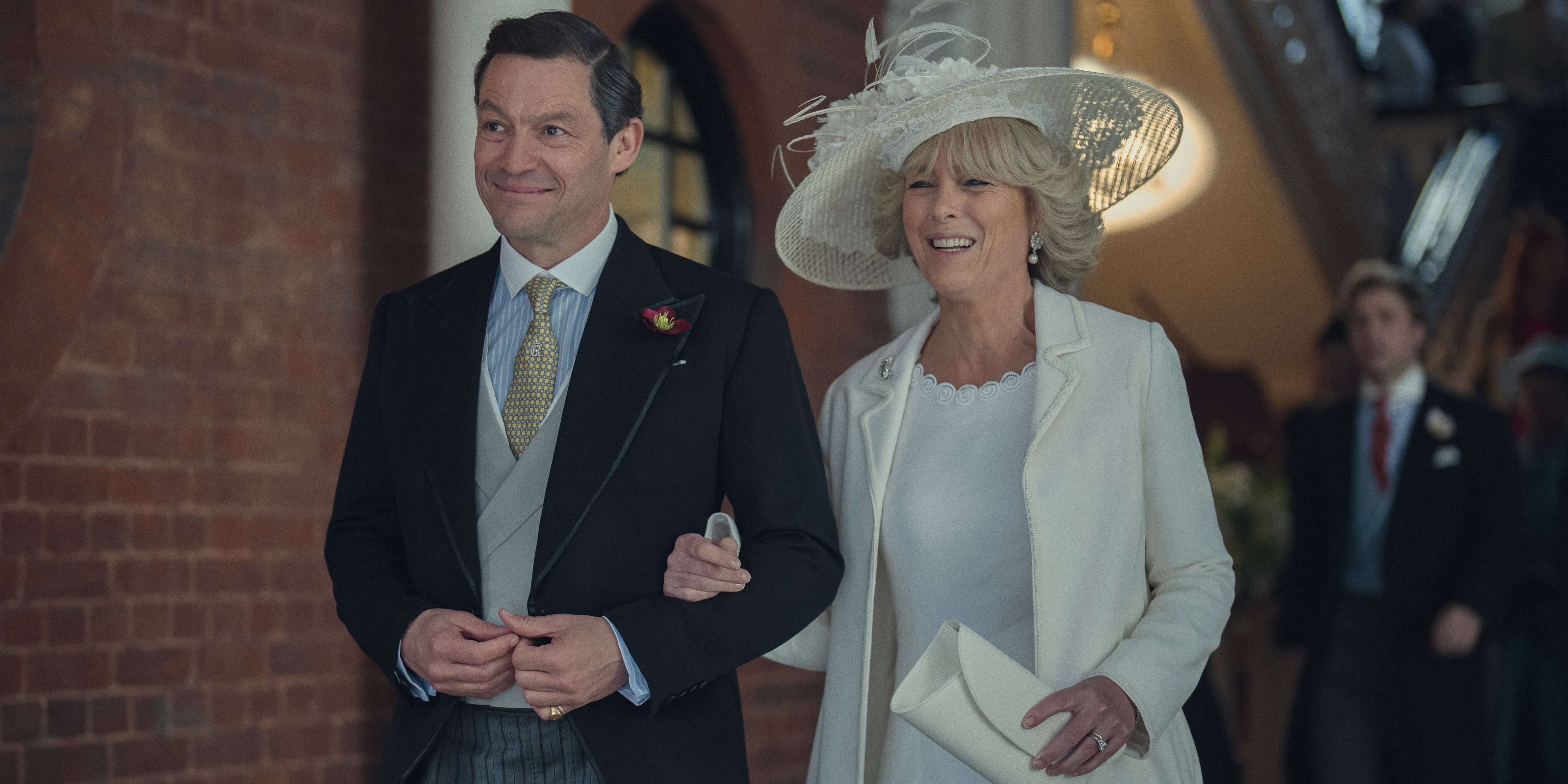 Charles and Camilla on their wedding day