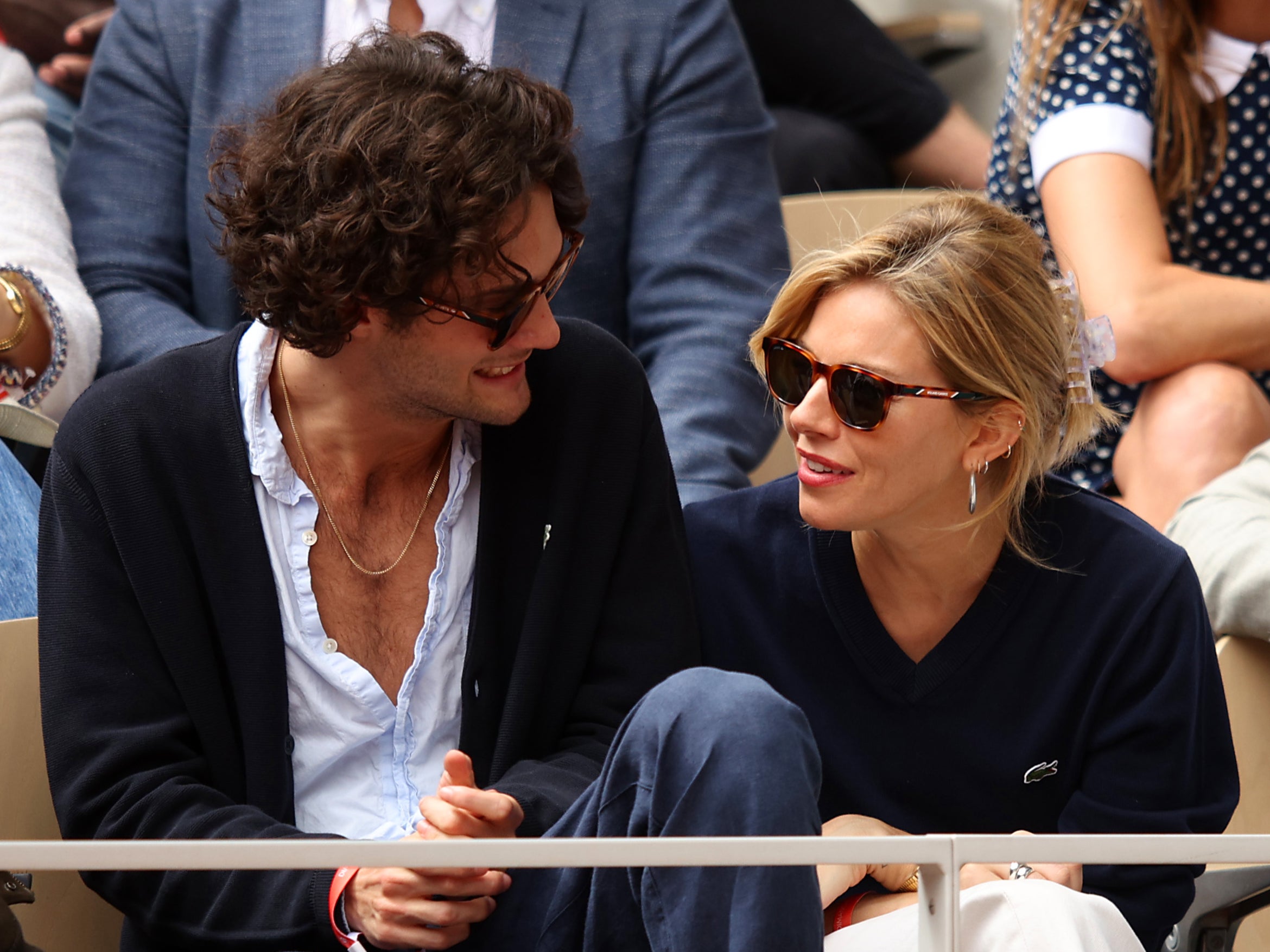 Sienna Miller with her 27 year old partner Oli Green