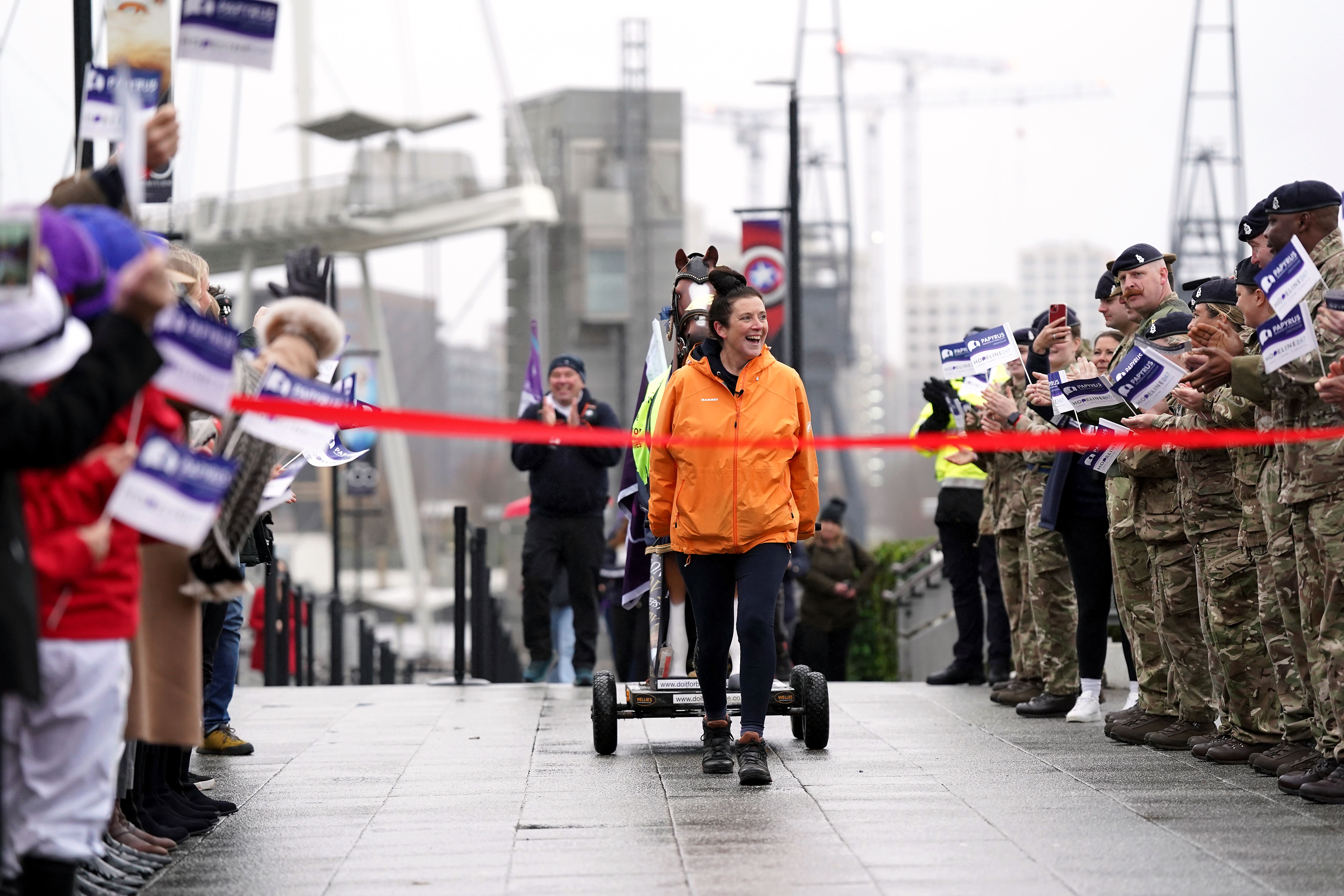 Emma Webb arrives at the London International Horse Show at ExCel London (Bradley Collyer/PA)