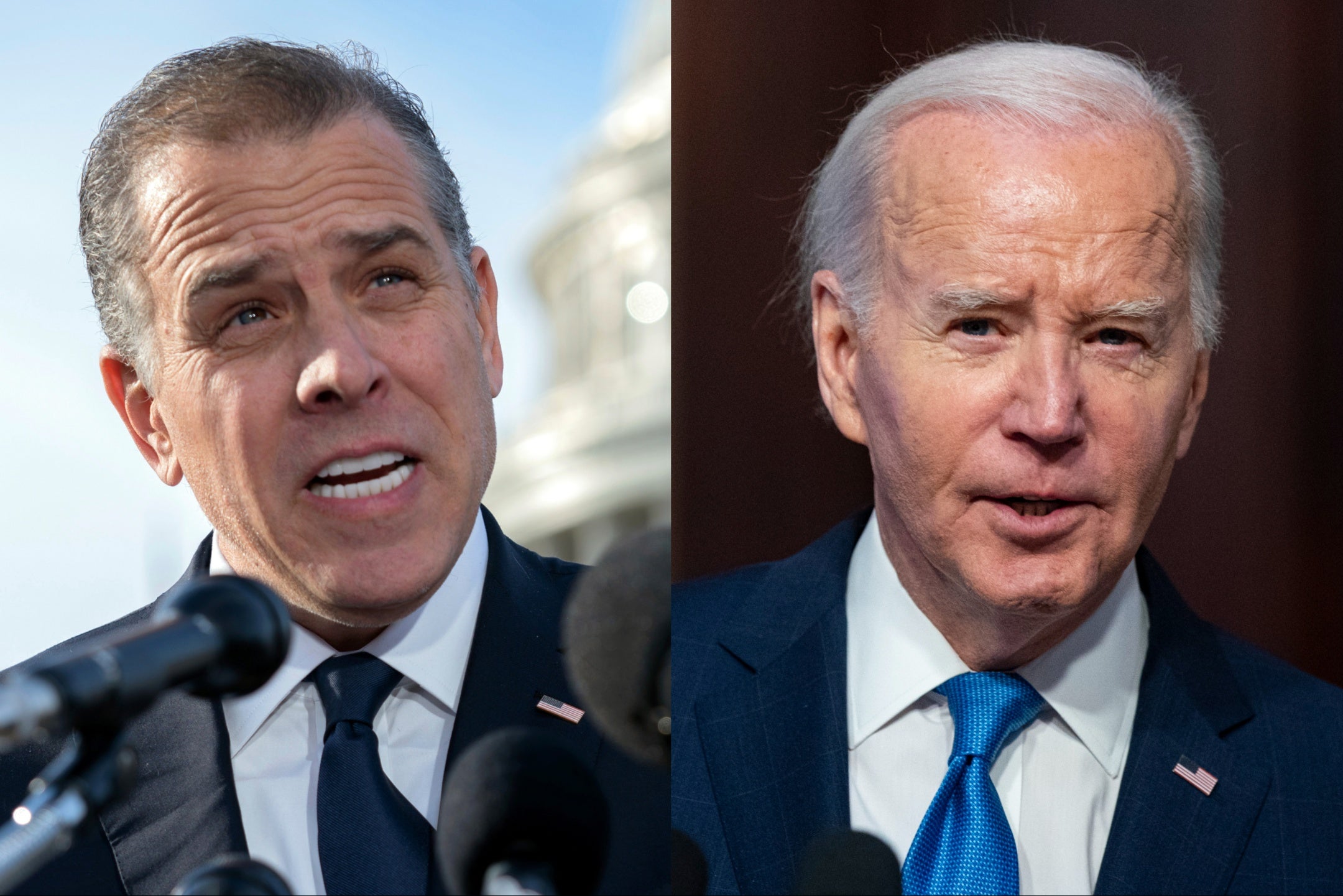 Hunter Biden and his father, President Joe Biden