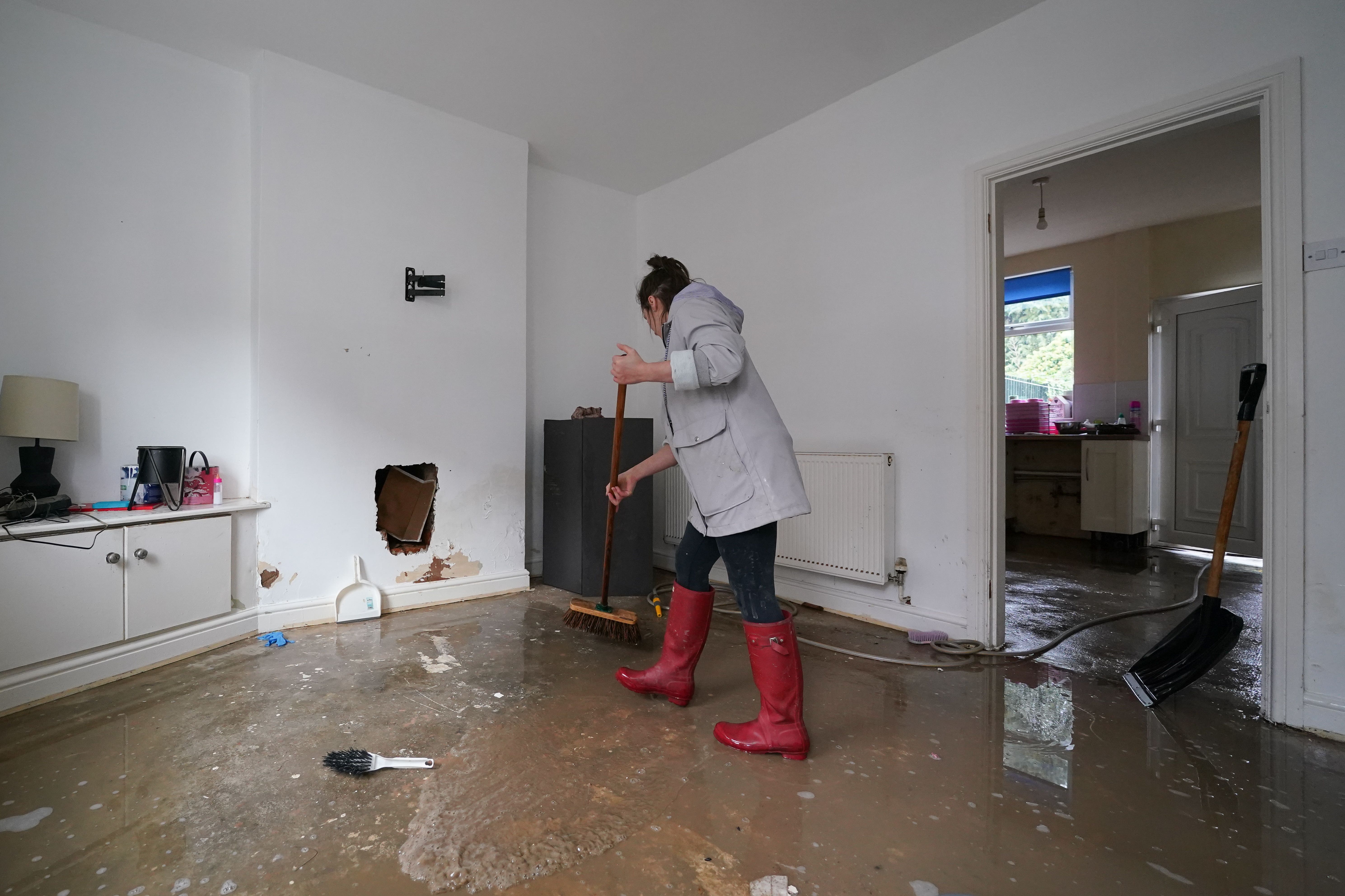 Thousands of homes were flooded or damaged in the recent storms (Joe Giddens/PA)