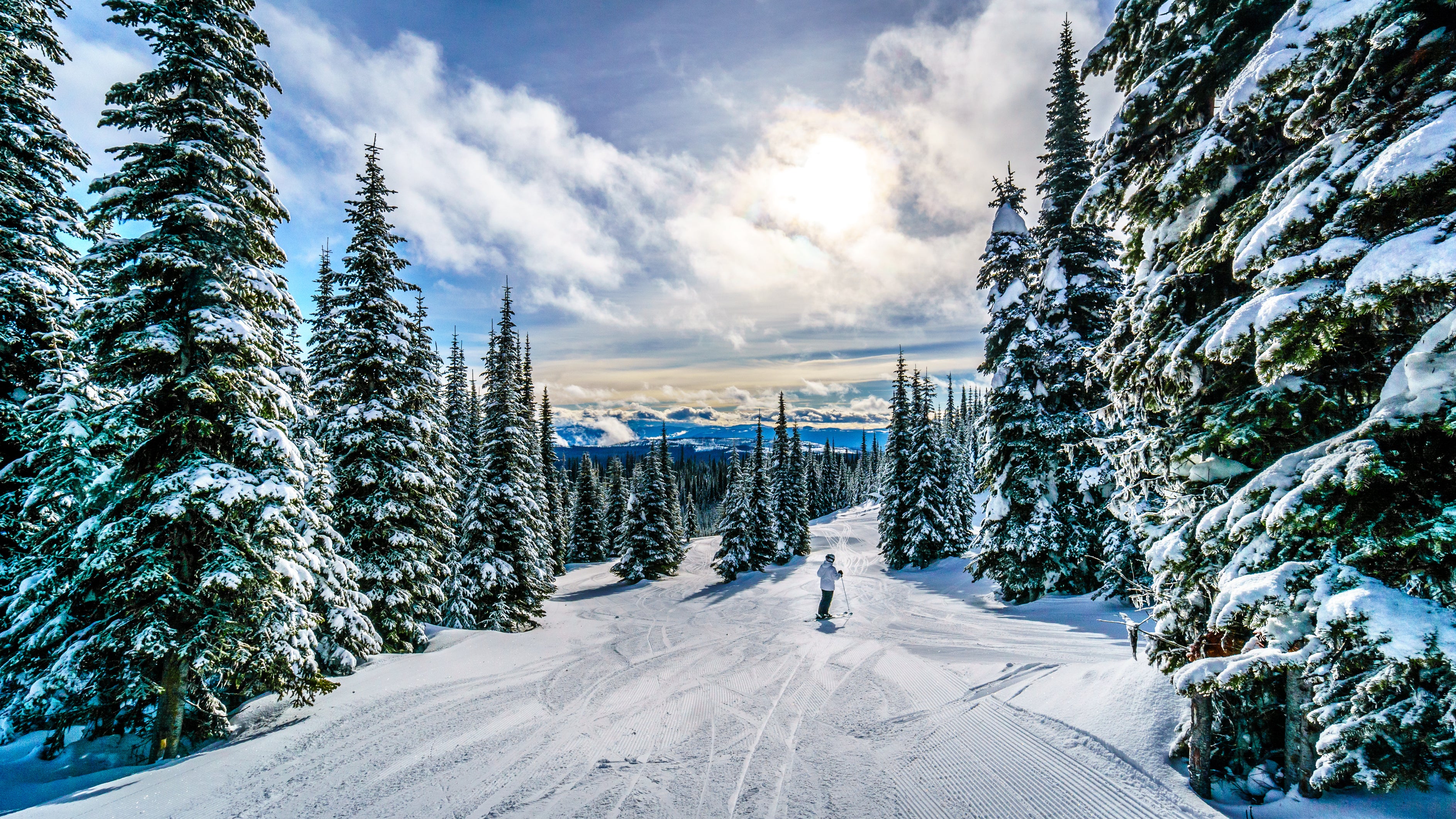 Sun Peaks in British Columbia is the perfect resort for intermediate and advanced skiers