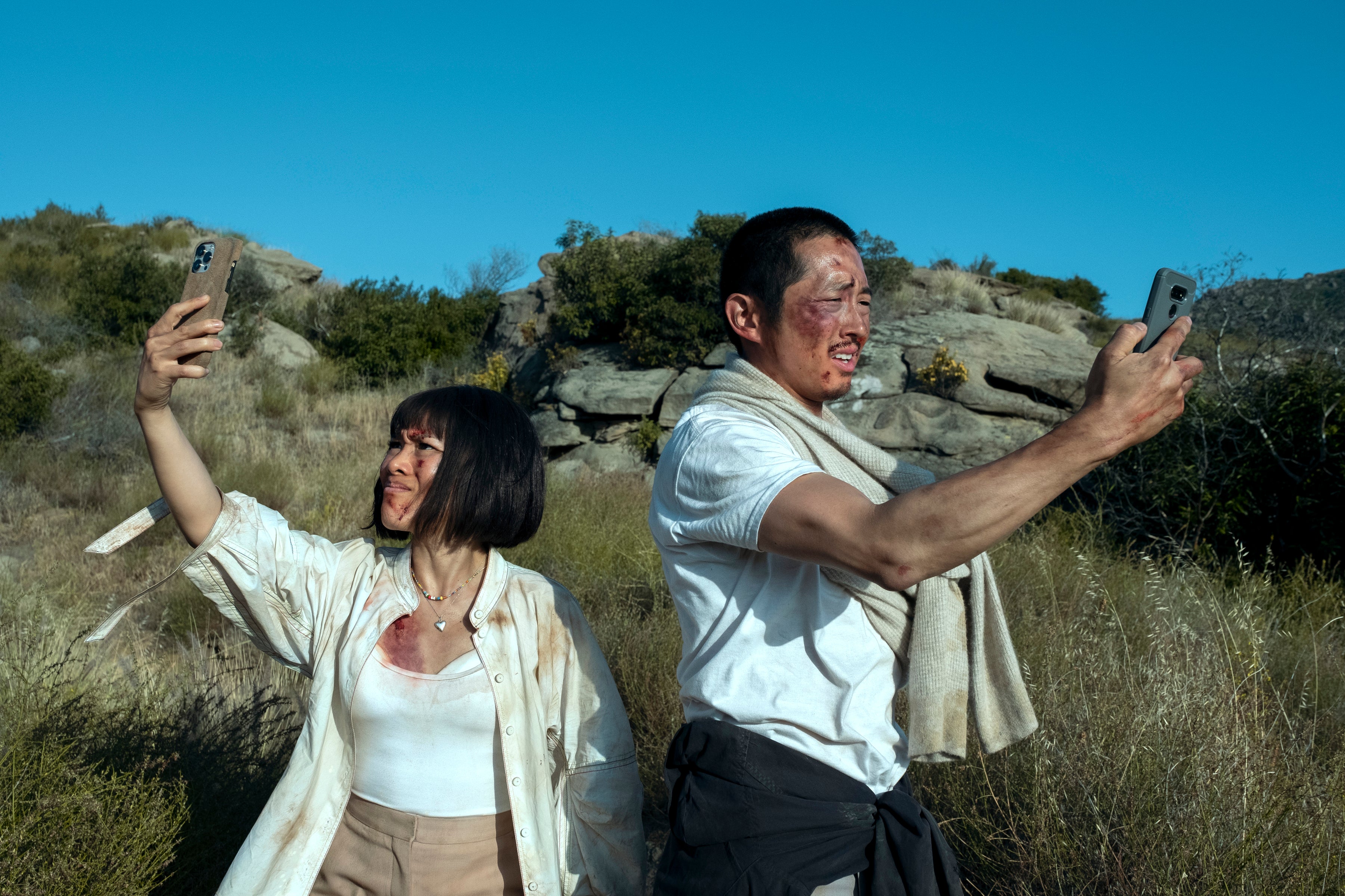 Wong and Yeun in ‘Beef’