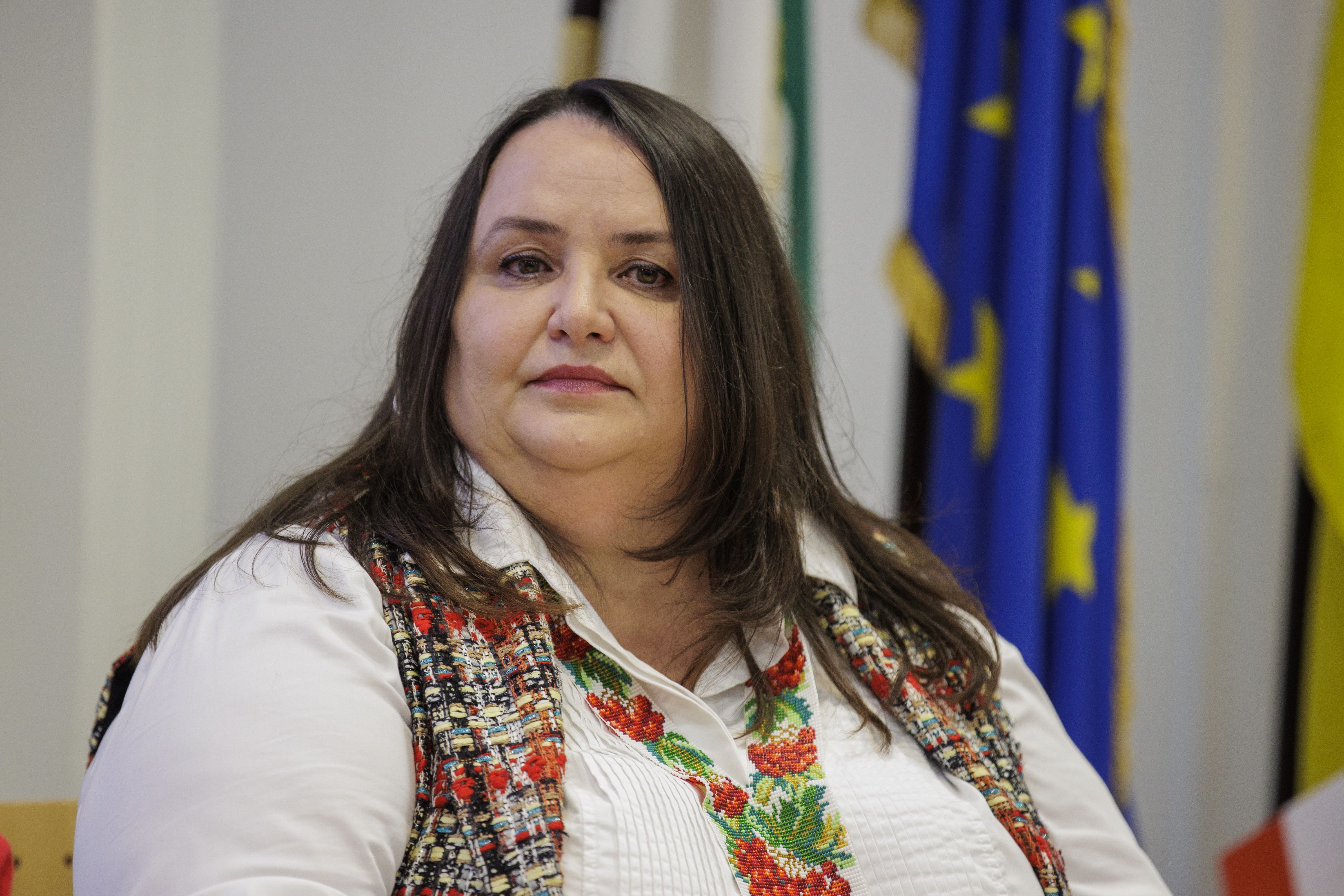 Larysa Gerasko, ambassador of Ukraine to Ireland (Liam McBurney/PA)