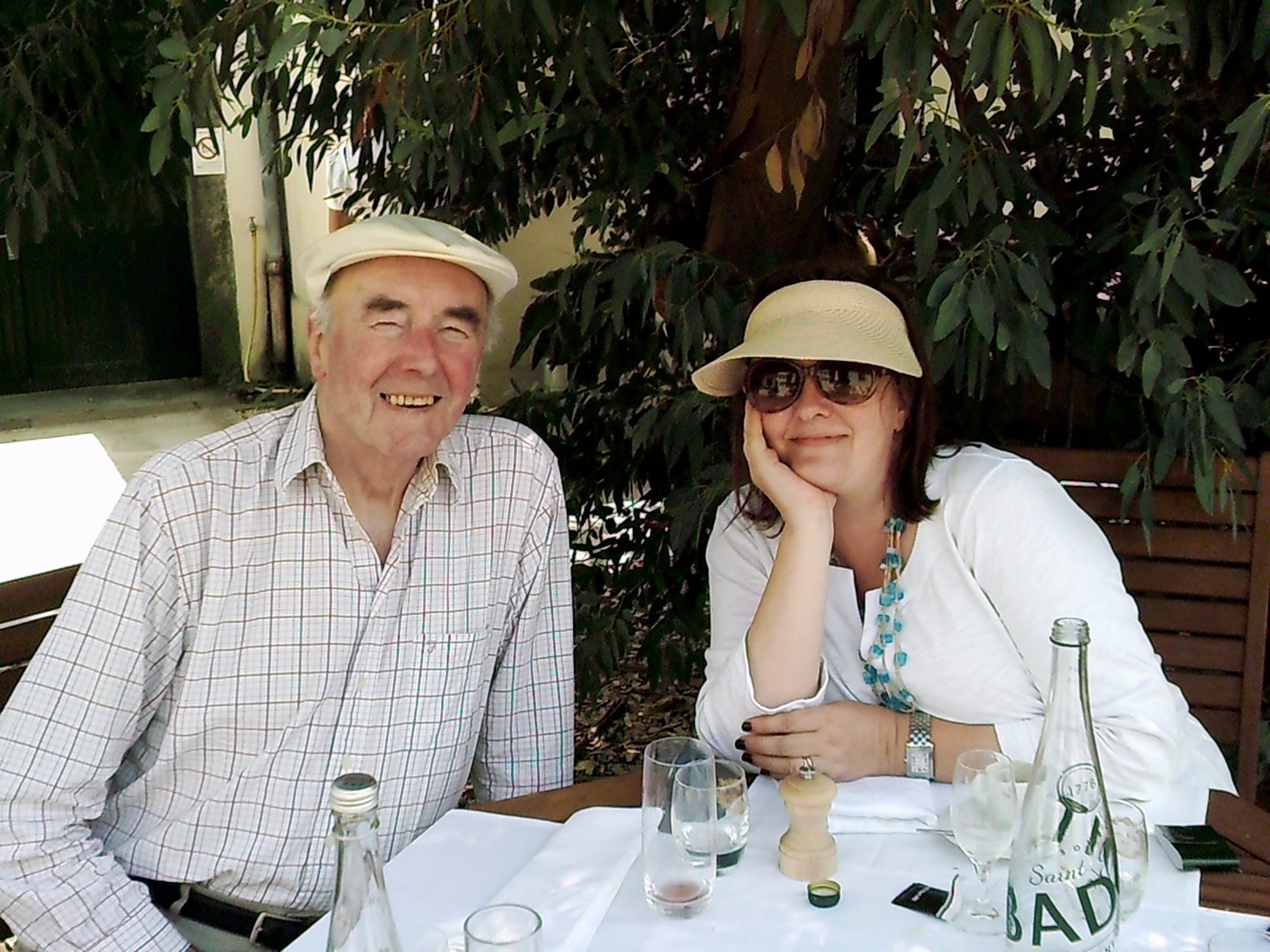 Debora Robertson with her beloved father, Bryan