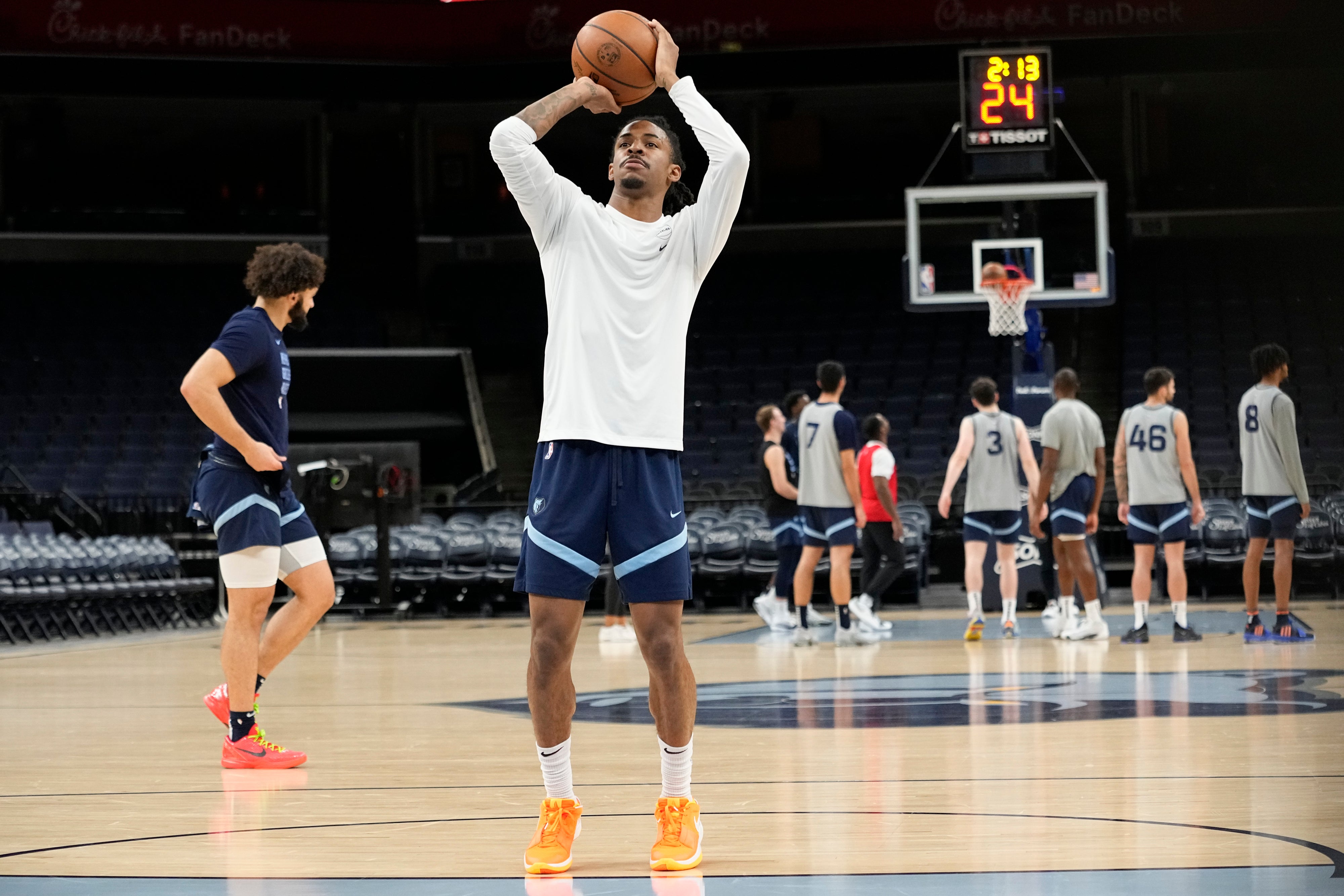 Grizzlies Morant Basketball