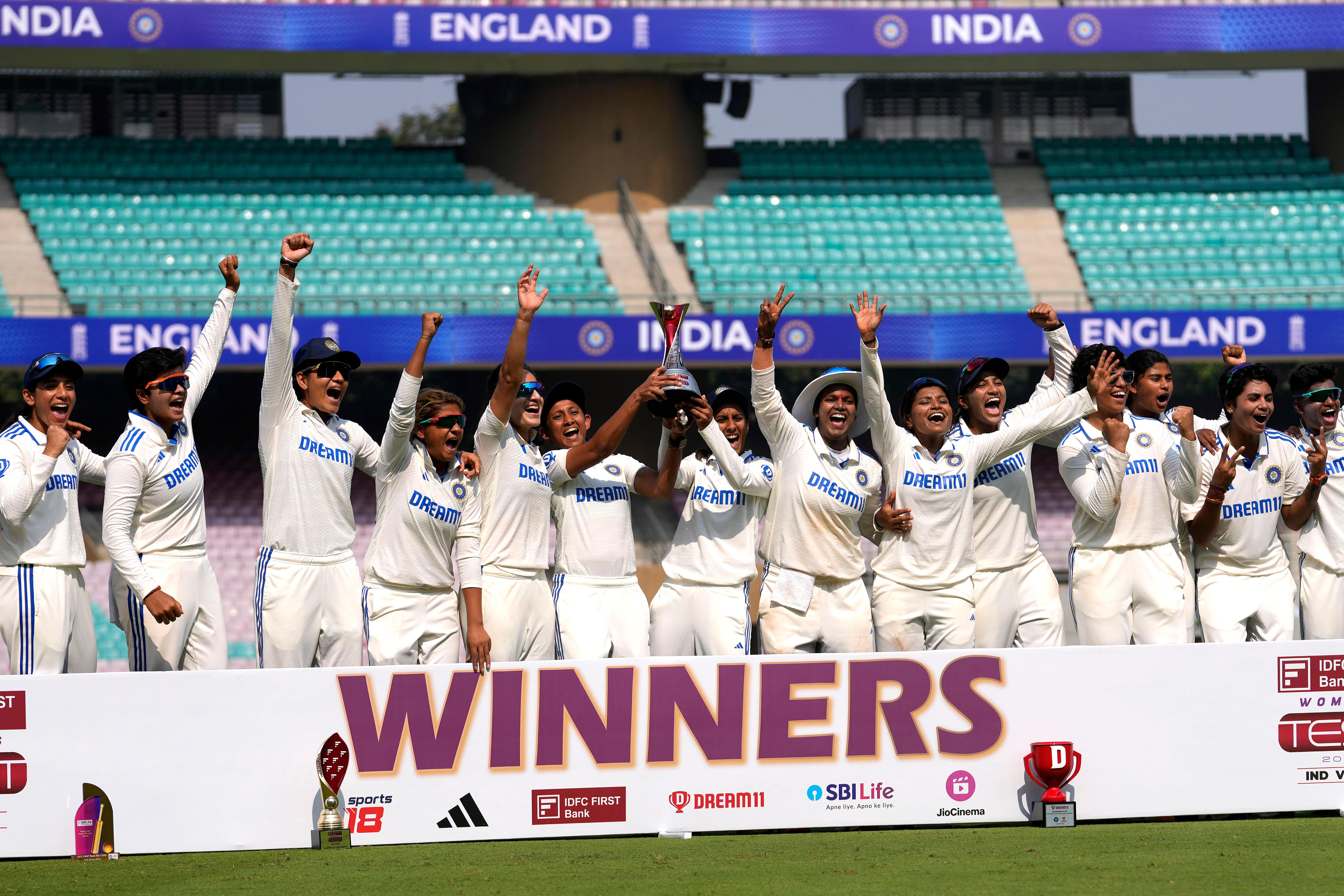 India could celebrate beating England by 347 runs