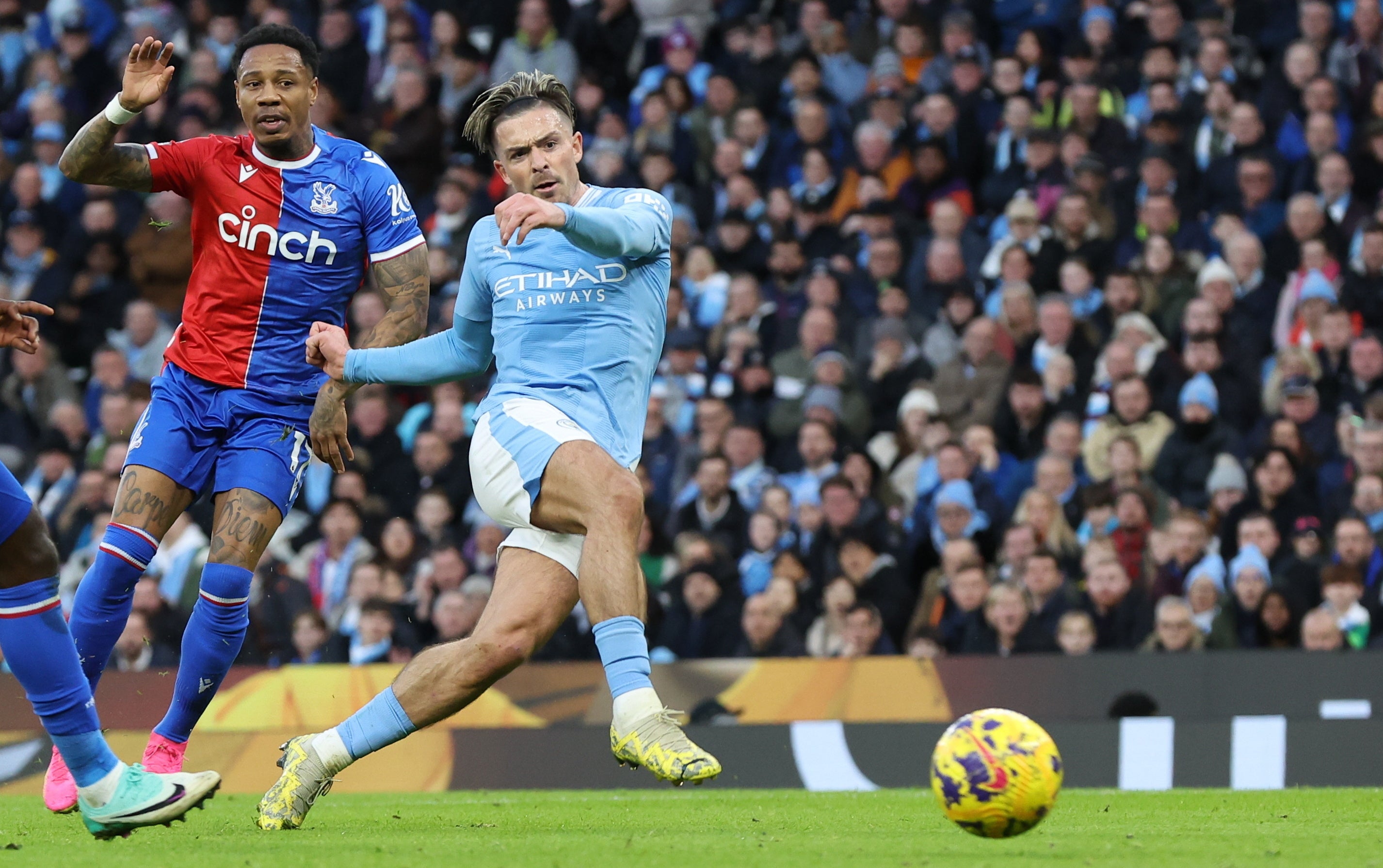 Jack Grealish opened the scoring for Man City before they surrendered their two-goal lead