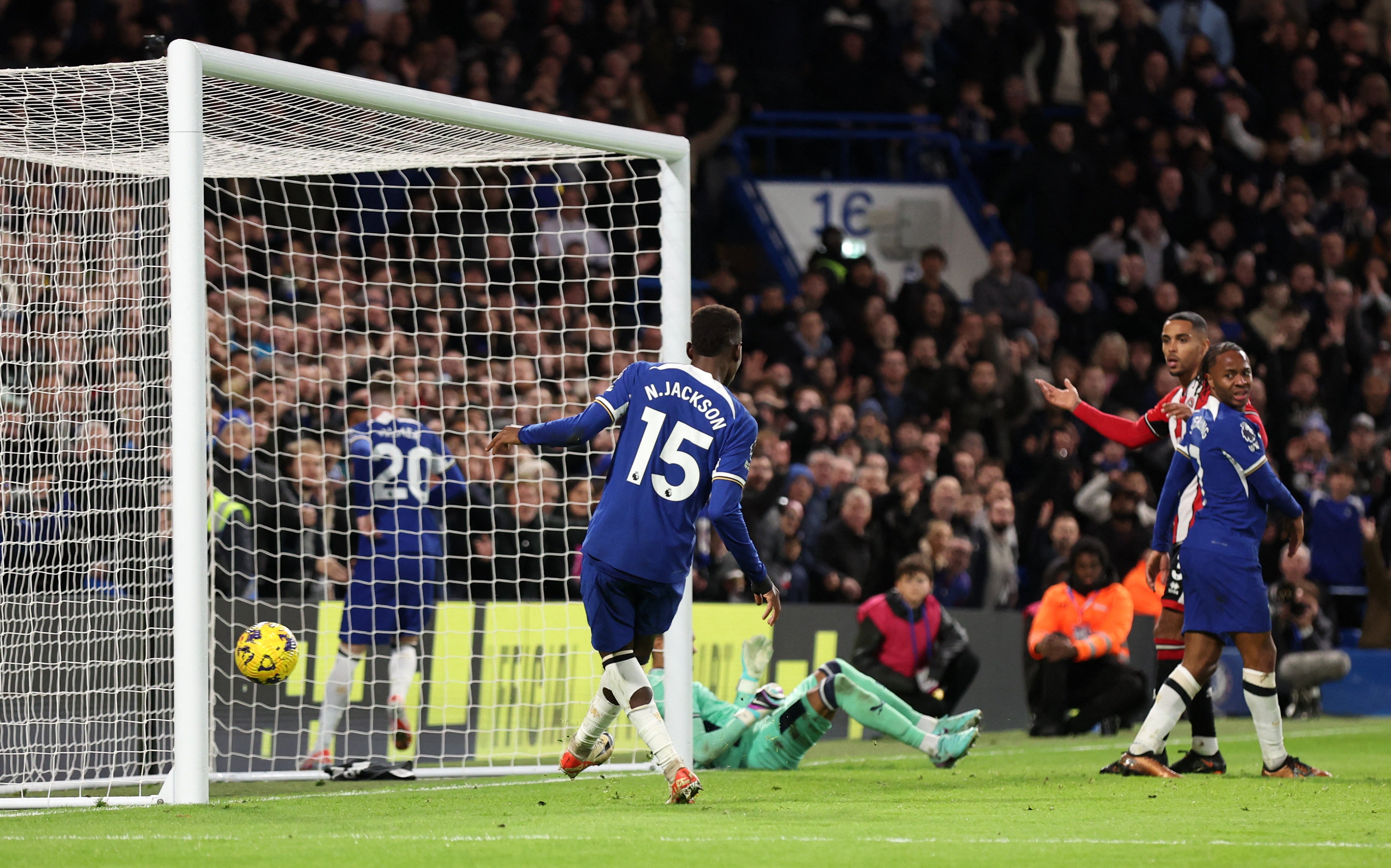 Nicolas Jackson scored Chelsea’s second as they defeated the Blades