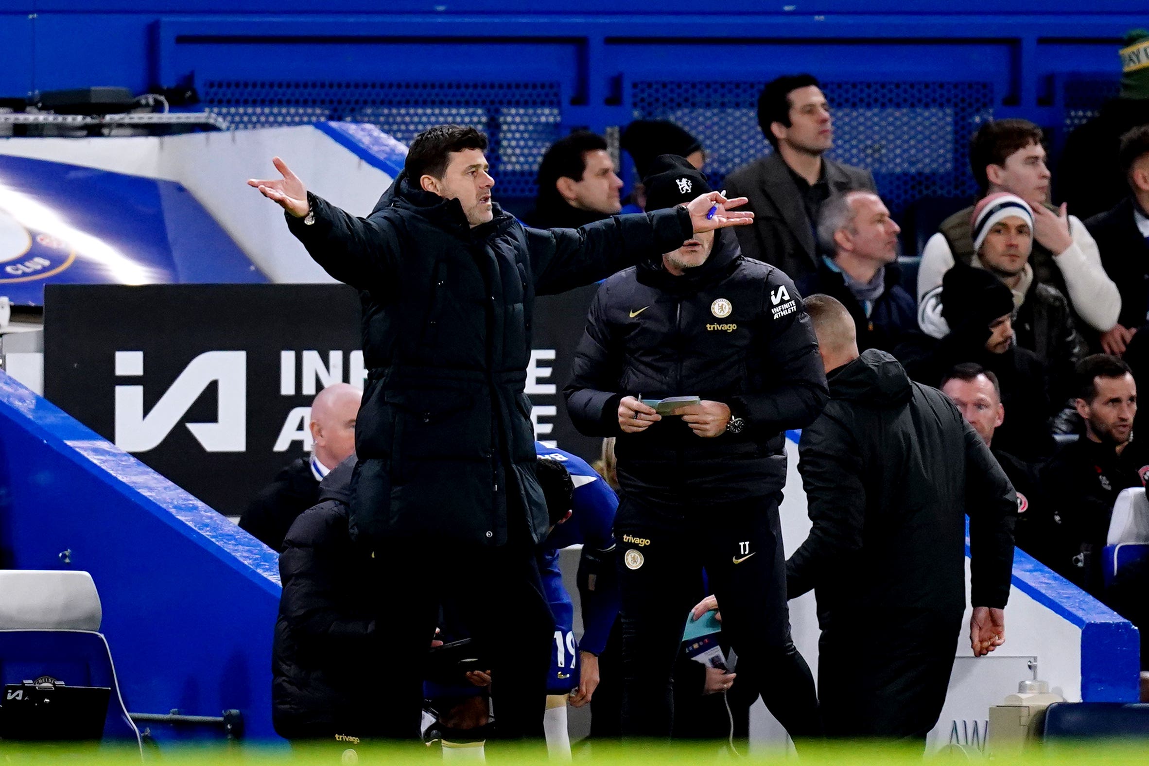 Mauricio Pochettino praised his players’ response to losing consecutive Premier League games (John Walton/PA)