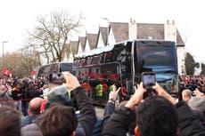 Manchester United bus damaged by Liverpool fans before Anfield clash