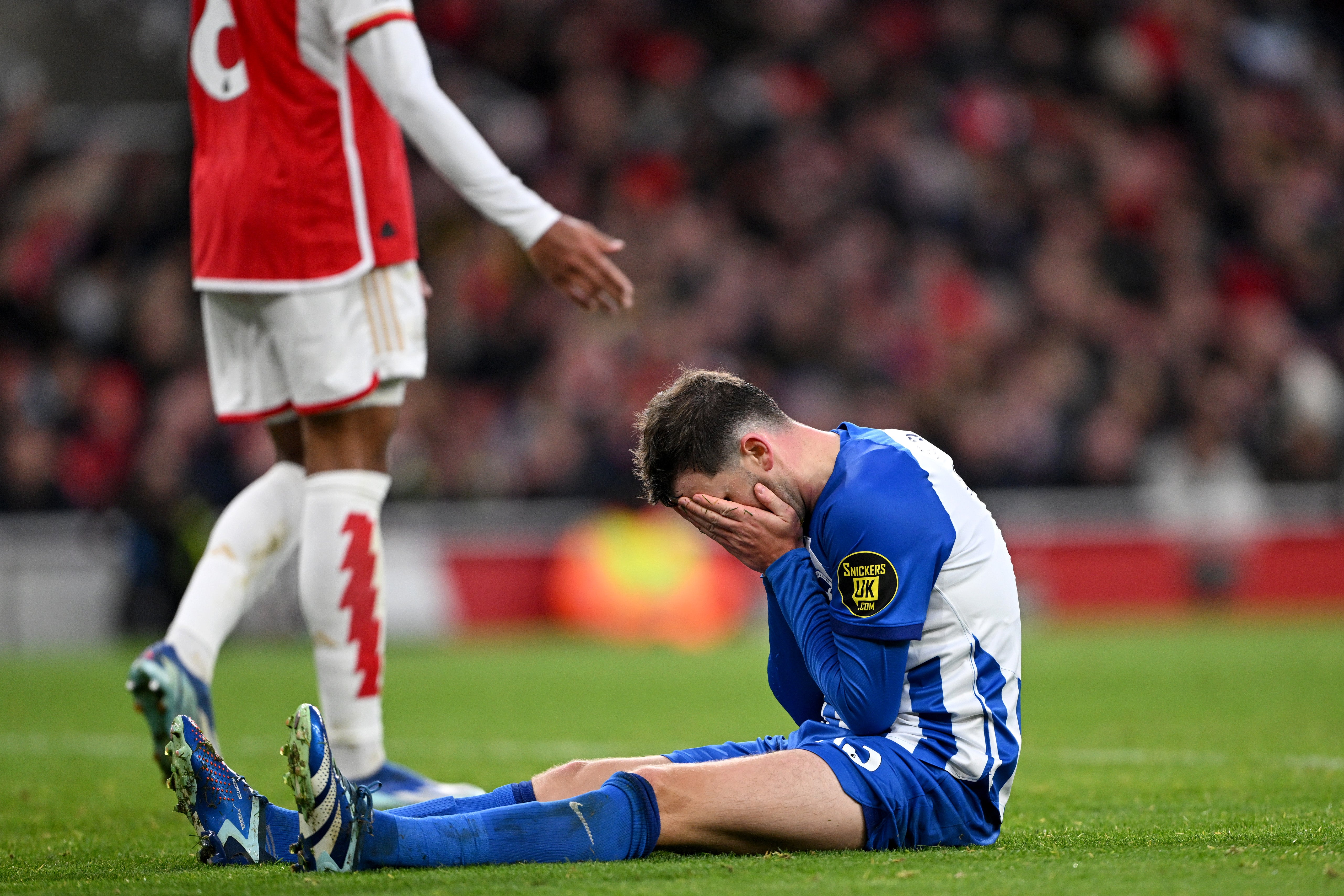 Gross missed Brighton’s one and only chance at the Emirates