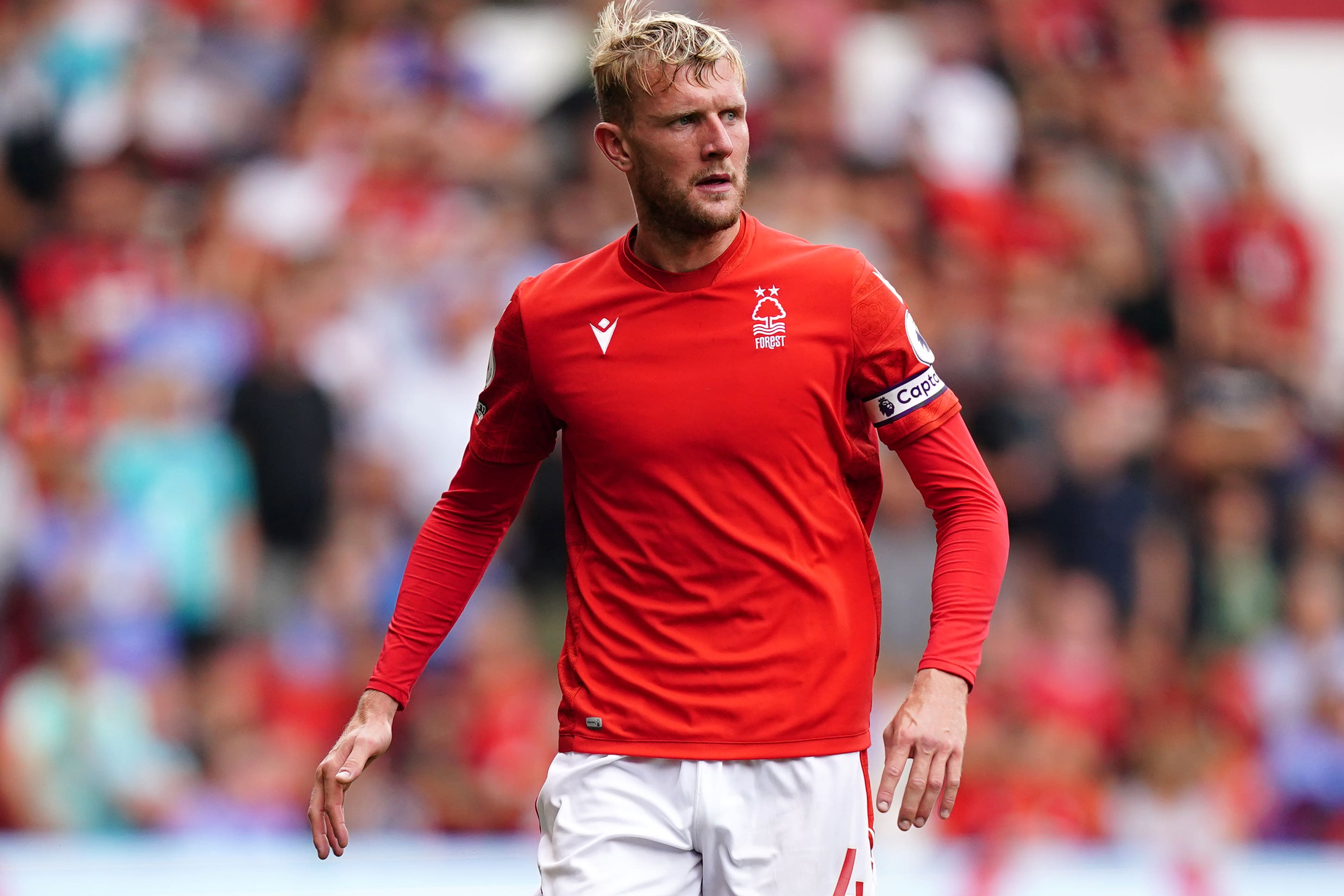 Nottingham Forest’s Joe Worrall (Mike Egerton/PA)