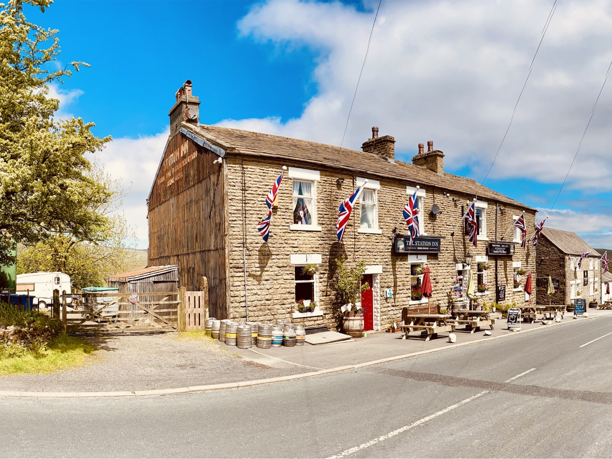 Take in the Yorkshire Dales views before stopping at the Station Inn