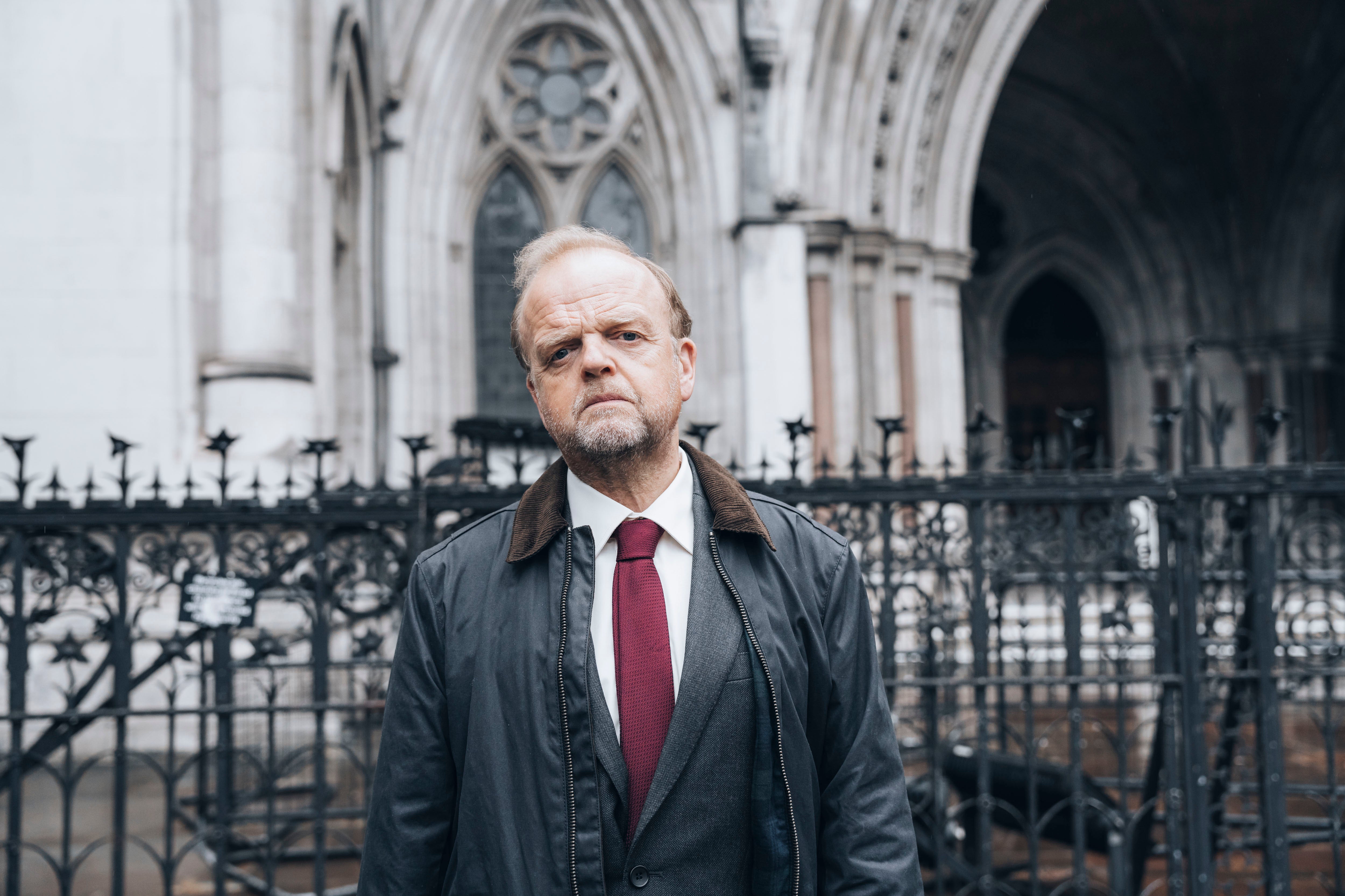 Toby Jones as hero Alan Bates in the ITV drama