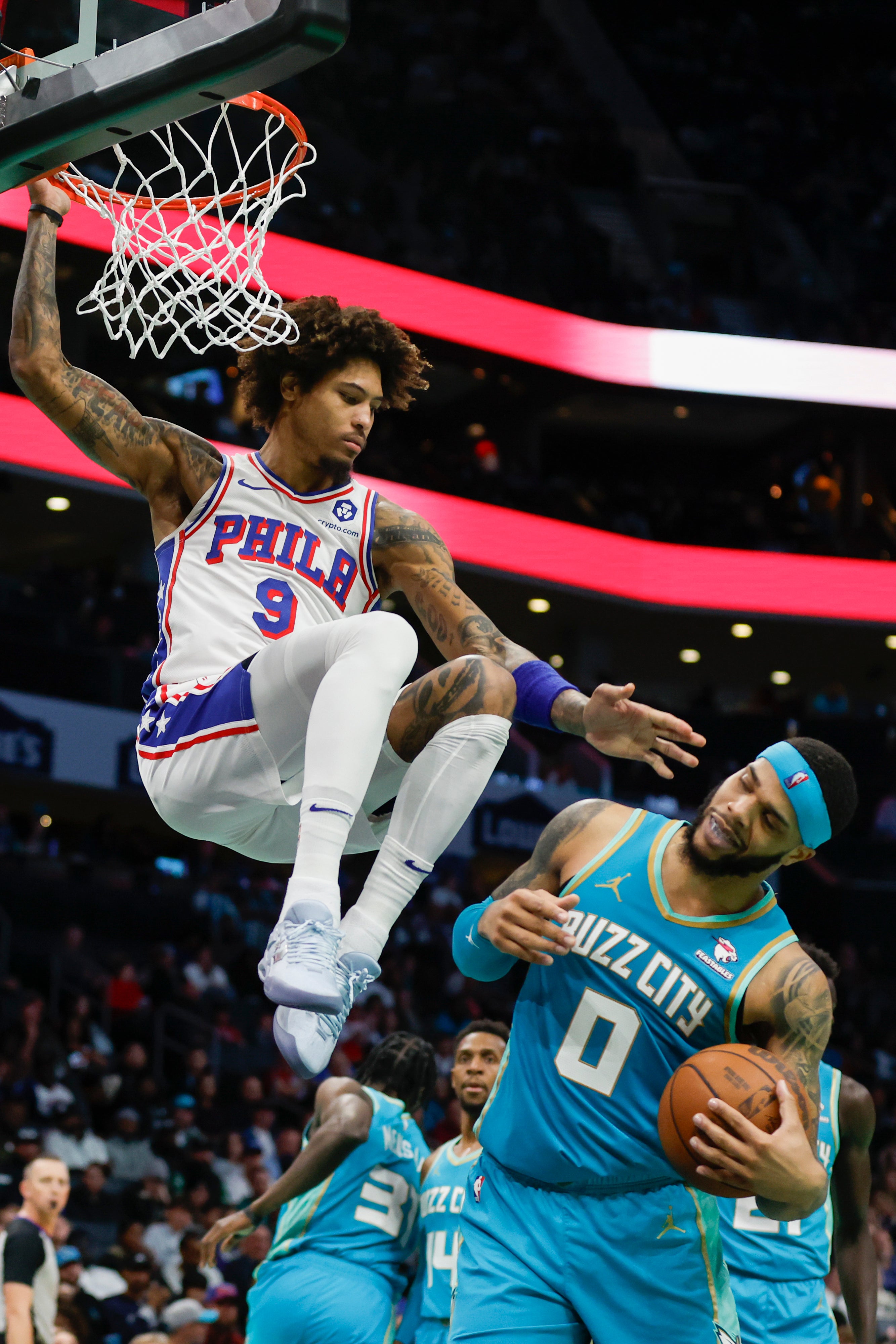 APTOPIX 76ers Hornets Basketball