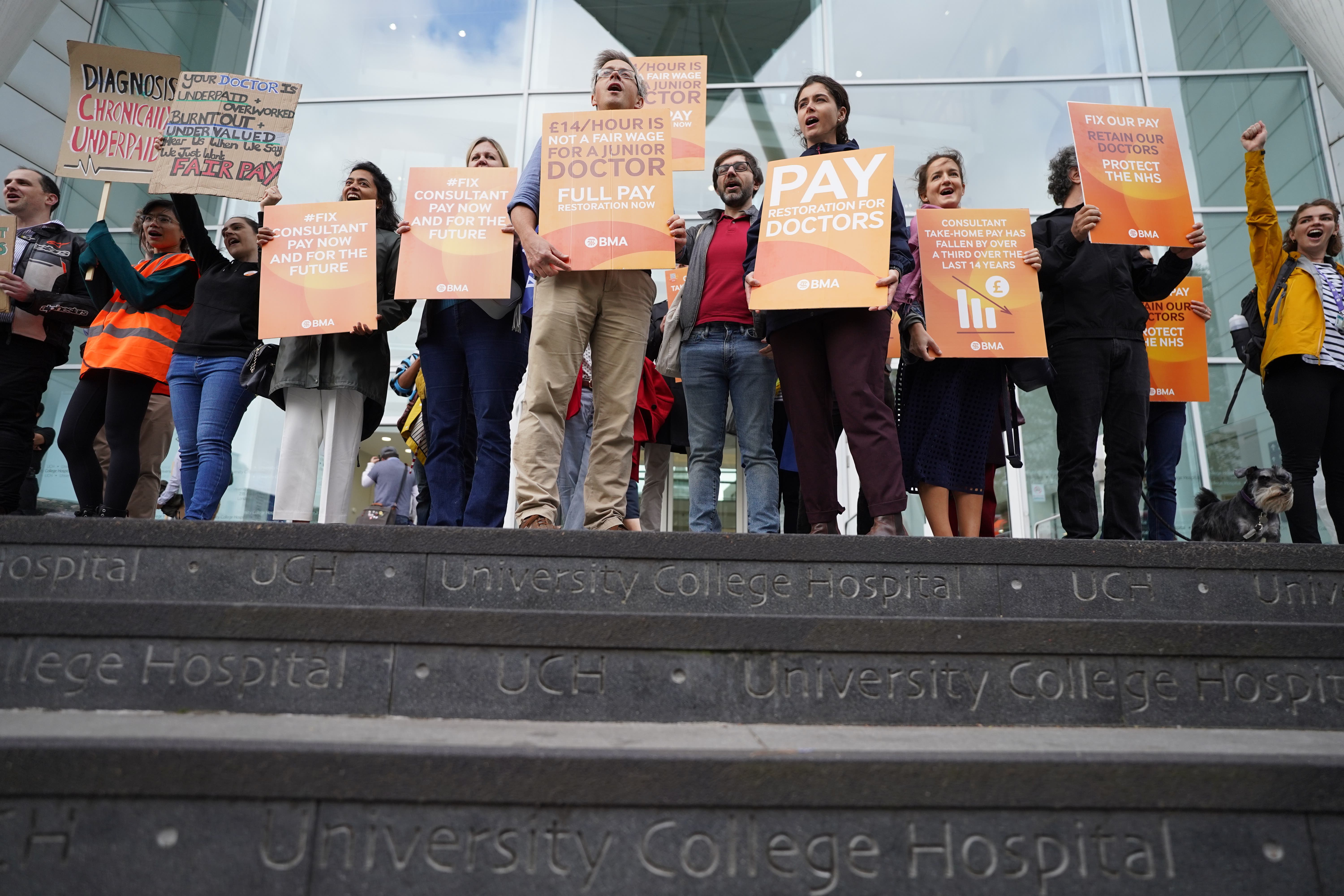 Junior doctors are to stage more strikes (Stefan Rousseau/PA)