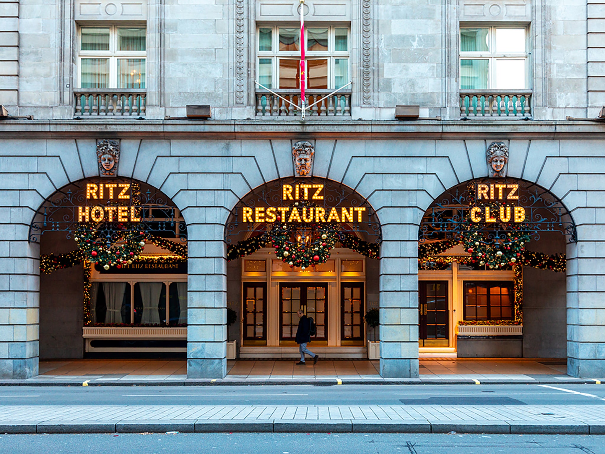 The Ritz is open for both lunch and dinner on Christmas Day, and puts on a party the night before