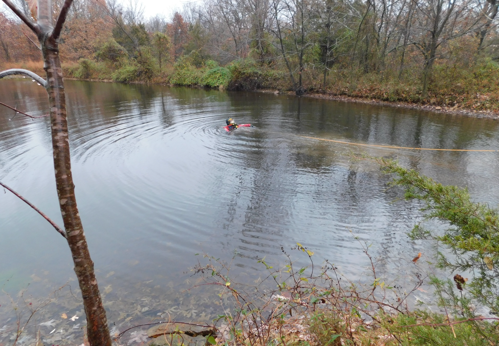 A dive crew pulled Donnie Erwin’s vehicle from a pond in Camdenton