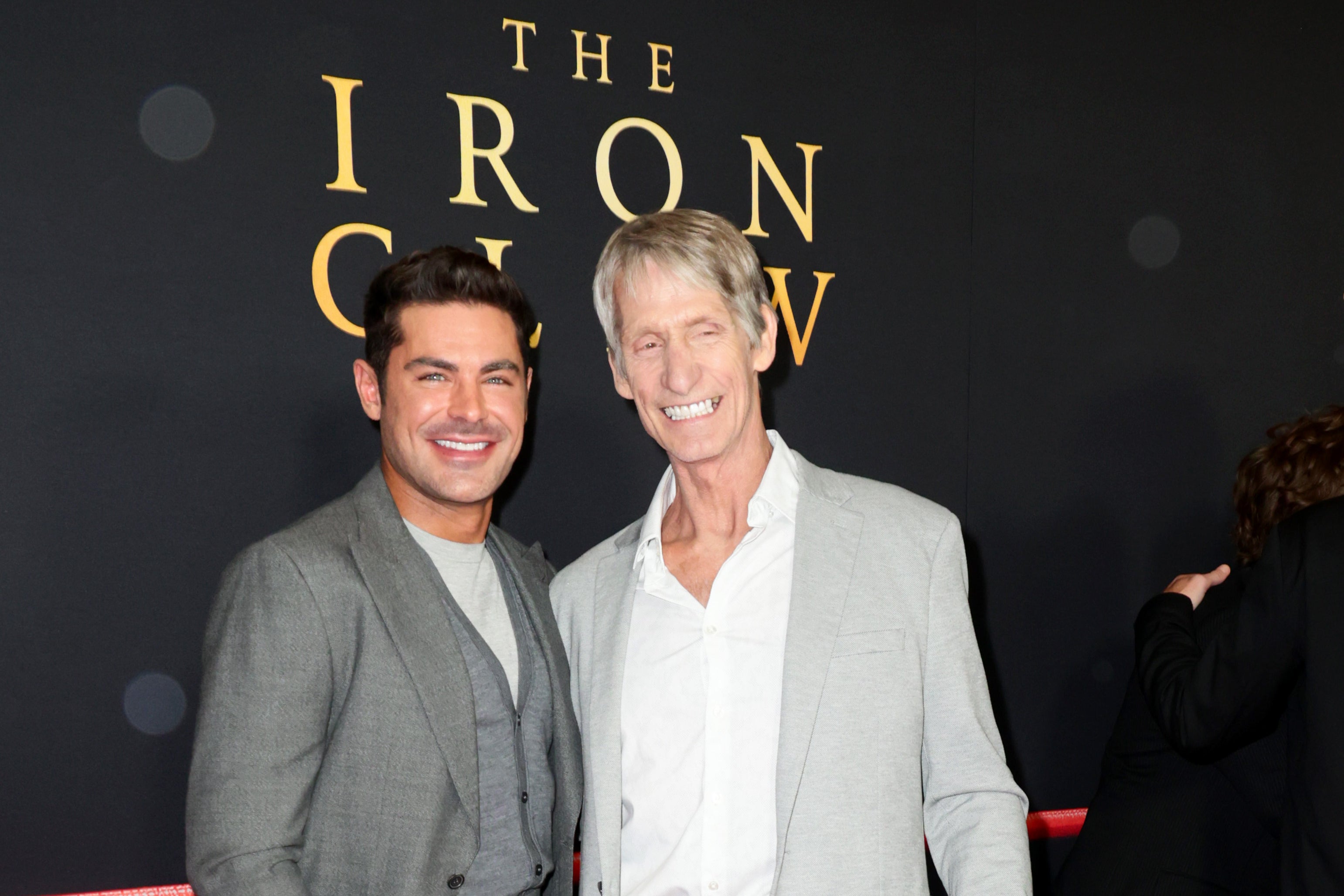 Zac Efron and Kevin Von Erich at the premiere of ‘The Iron Claw’ in Los Angeles