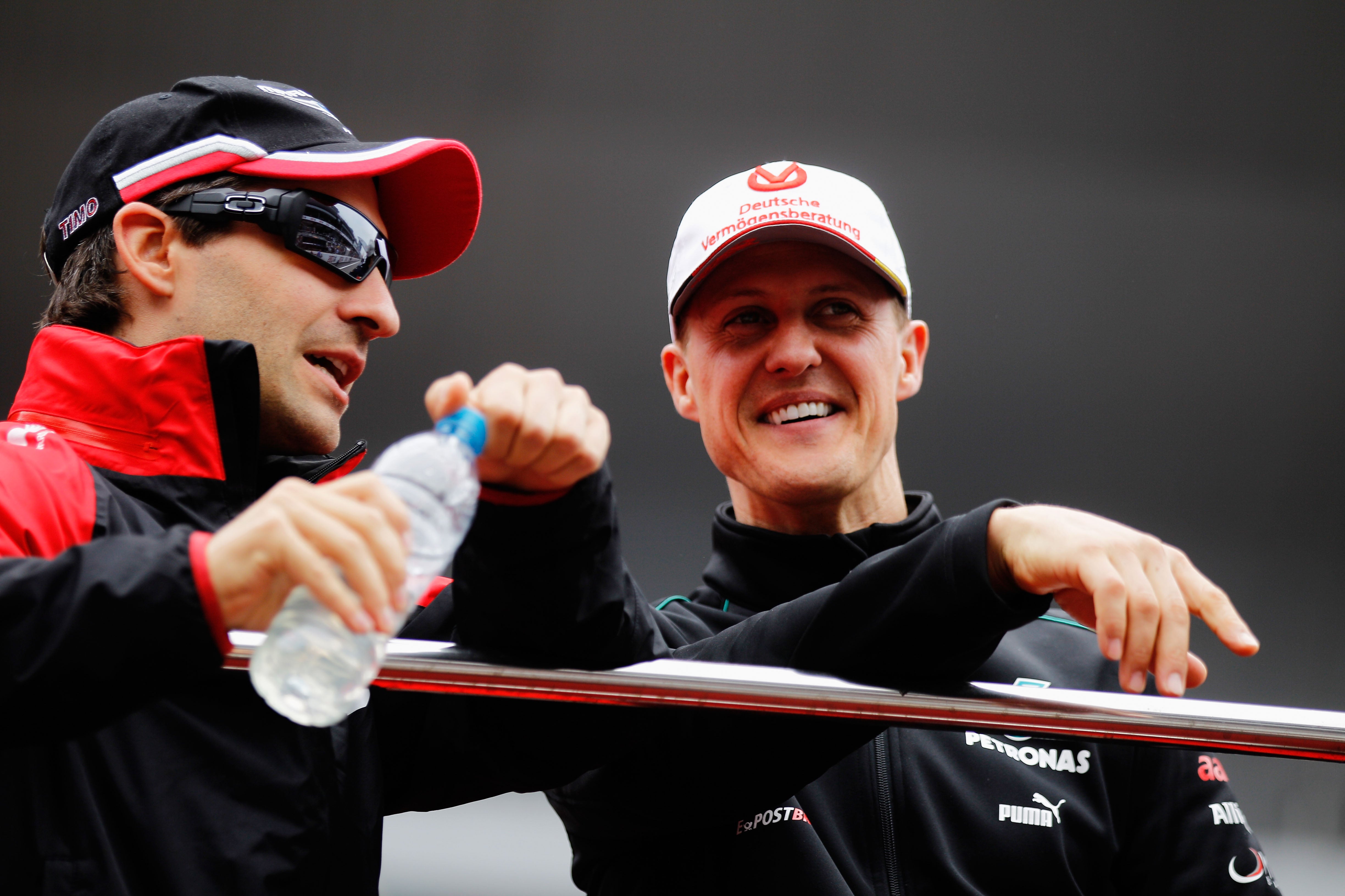 Timo Glock (left) admits Michael Schumacher’s skiing accident is ‘hard to accept’