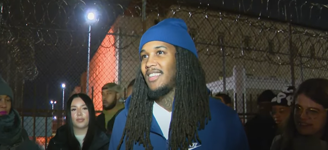 Darien Harris was overjoyed leaving jail after spending time for a crime he did not commit