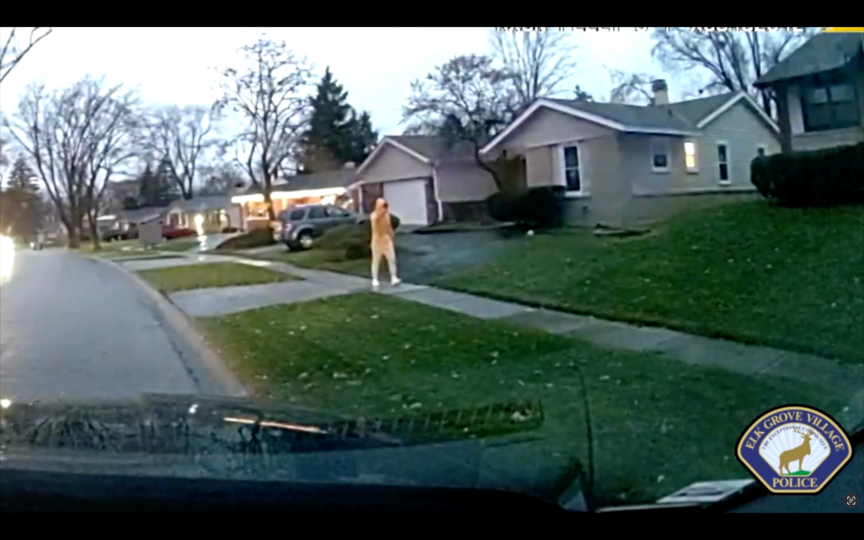 Jack Murray, 24, seen on Elk Grove Village officer body-cam footage from December 1.