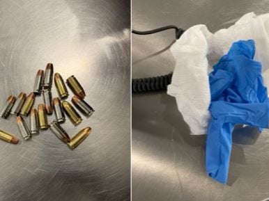 Around 17 bullets were inside the baby diaper