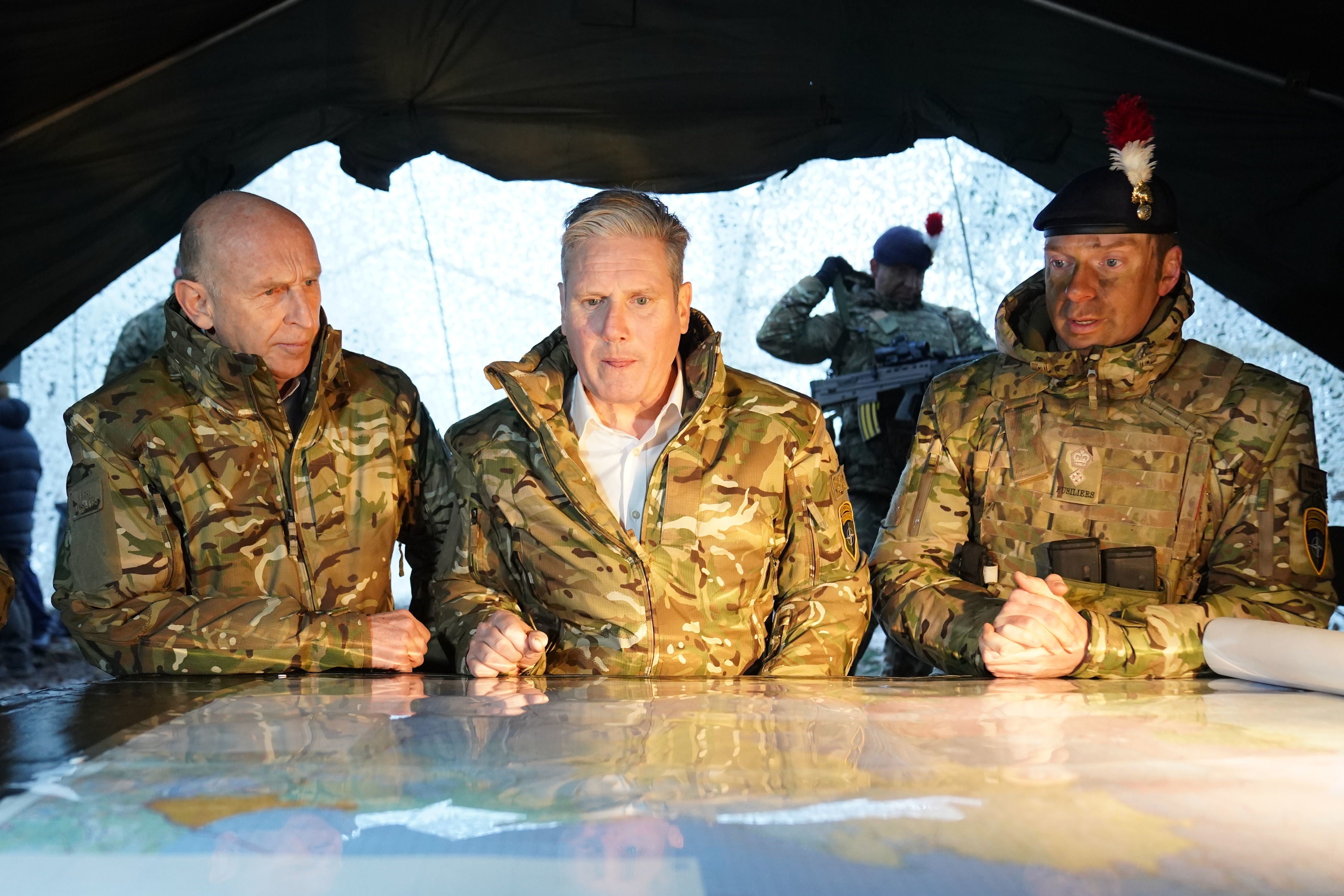 Mr John Healey (left) is Keir Starmer’s shadow defence secretary