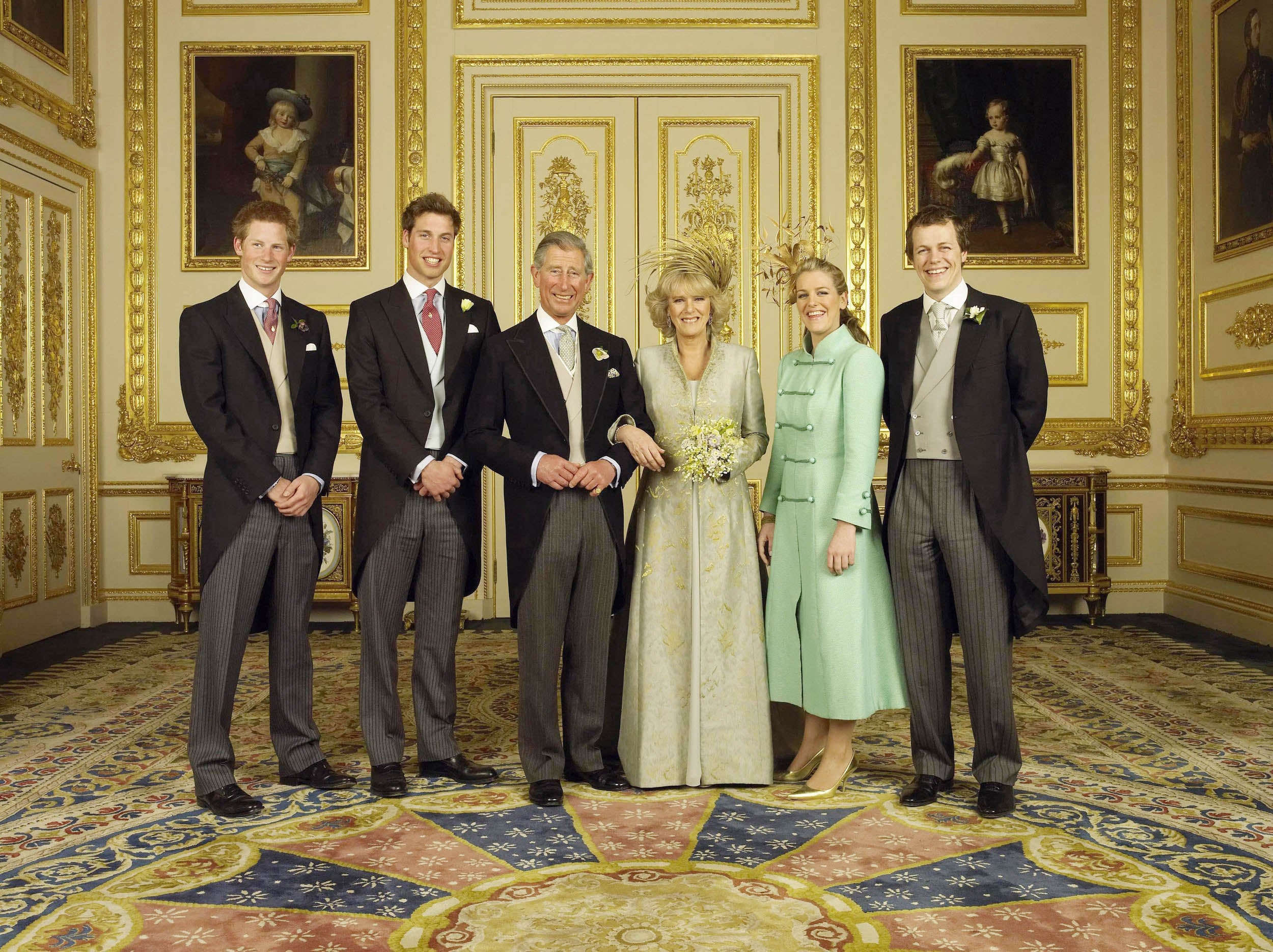 The Prince of Wales and the Duchess of Cornwall choose photograph taken by Hugo Burnand at their April 2005 wedding as their Christmas card