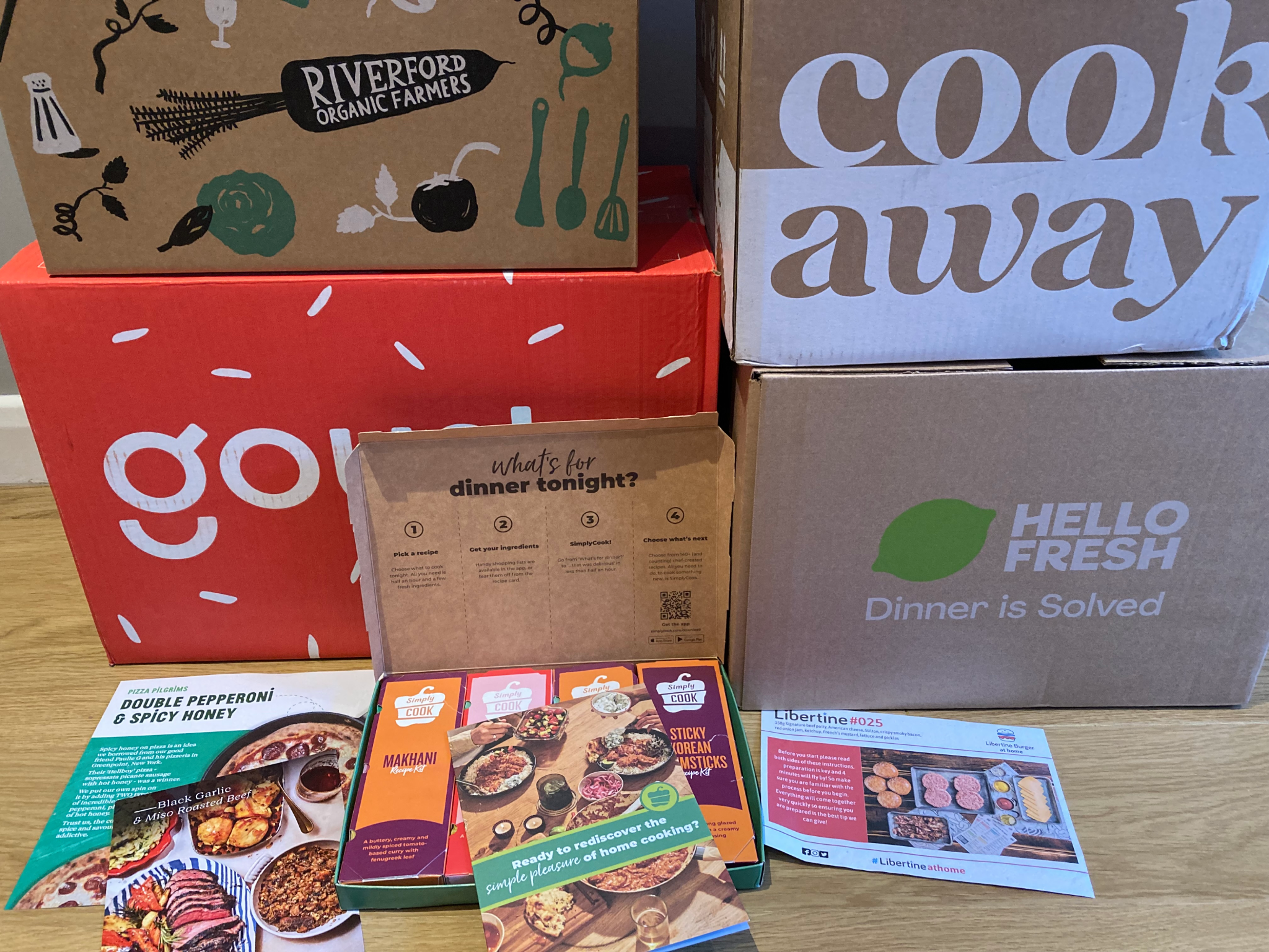 A selection of the recipe boxes we tested for this review