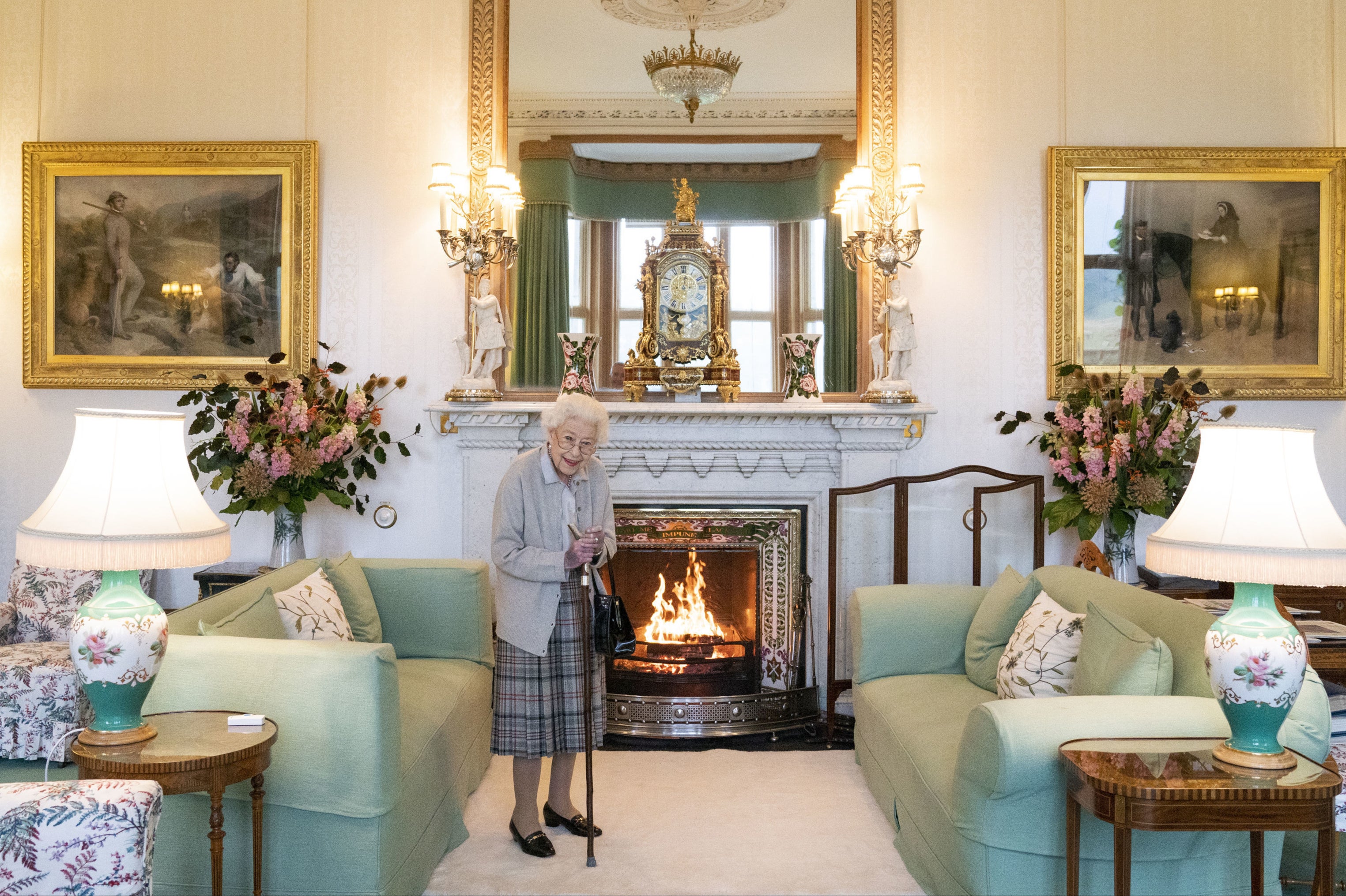 The meeting produced the final publish photograph of the late Queen before she died two days later at Balmoral Castle