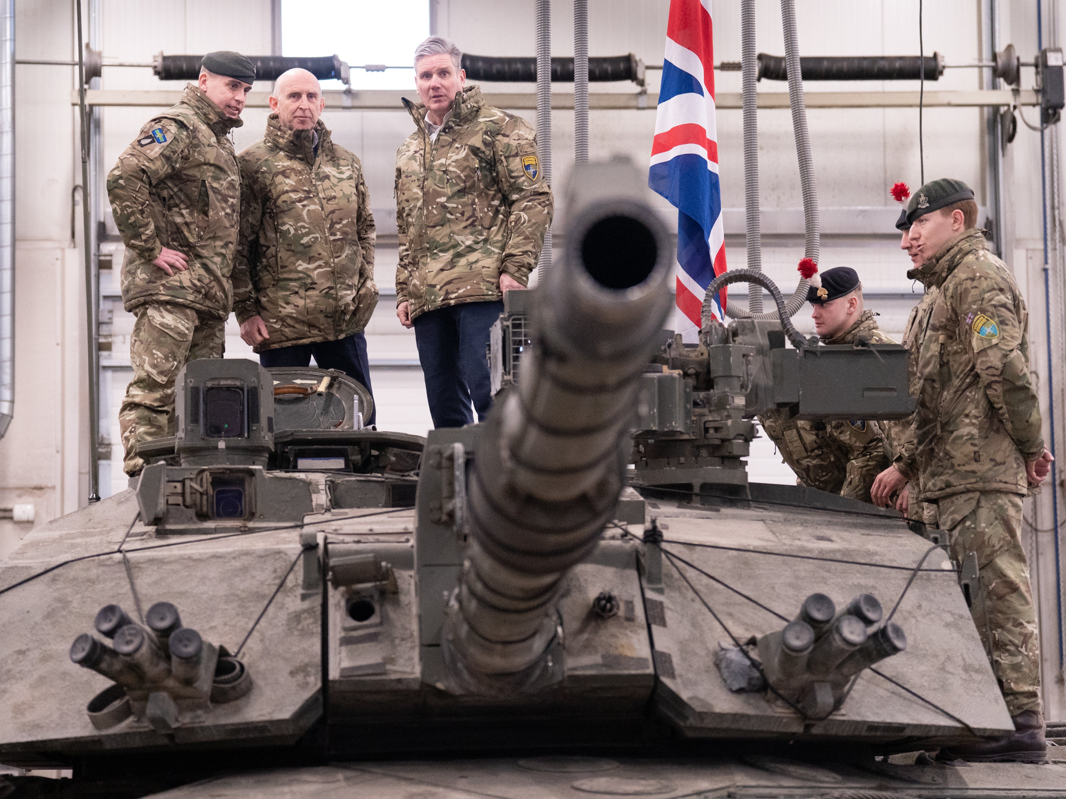 Sir Keir Starmer visits the Tapa NATO forward operating base in Estonia