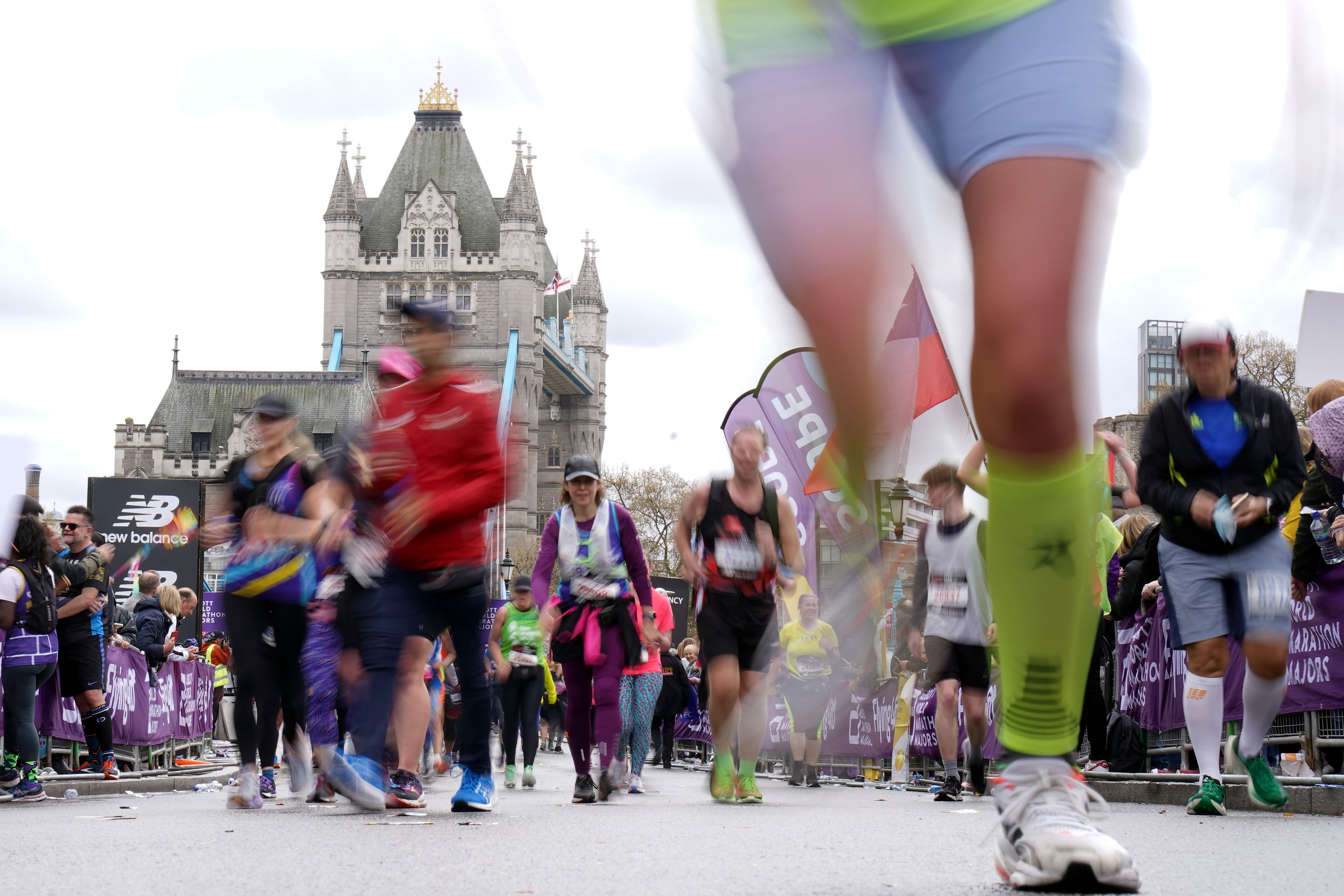 Running was among the most popular fundraising activities that people took on in 2023, JustGiving said (Gareth Fuller/PA)