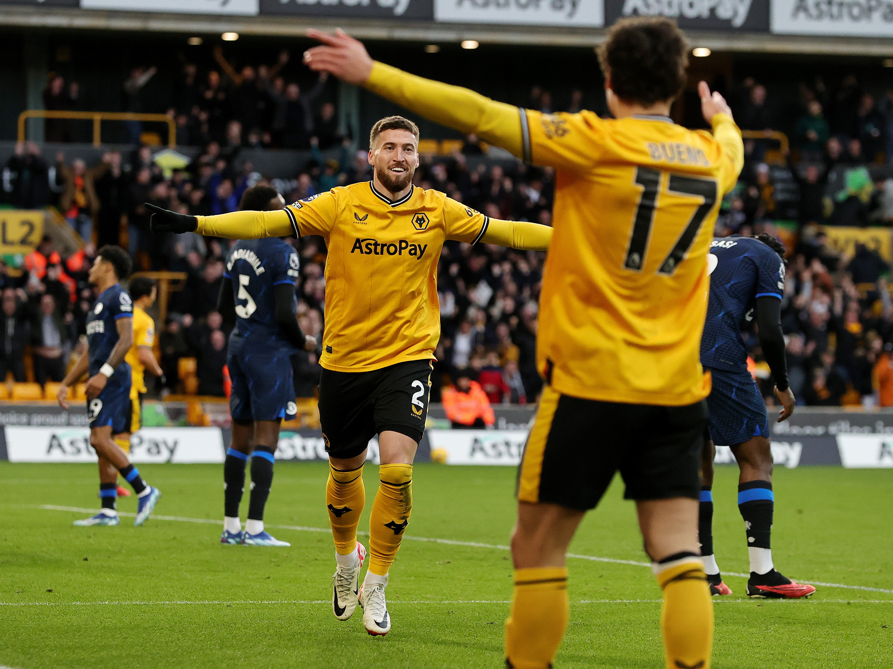 Matt Doherty got Wolves’ winning goal following a swift counterattack