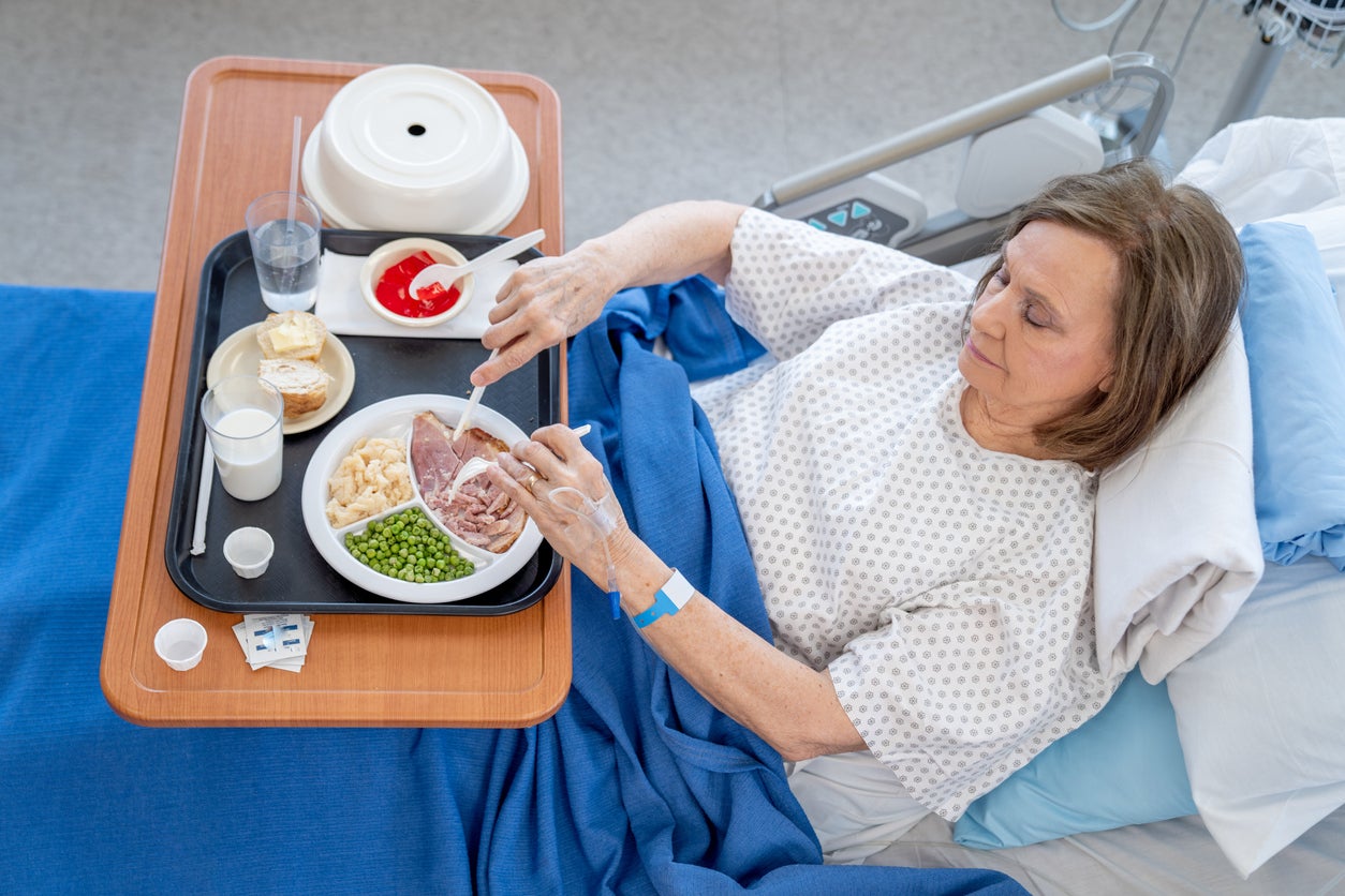 Every patient gets a Christmas cracker and a present – it’s usually a wash bag or socks