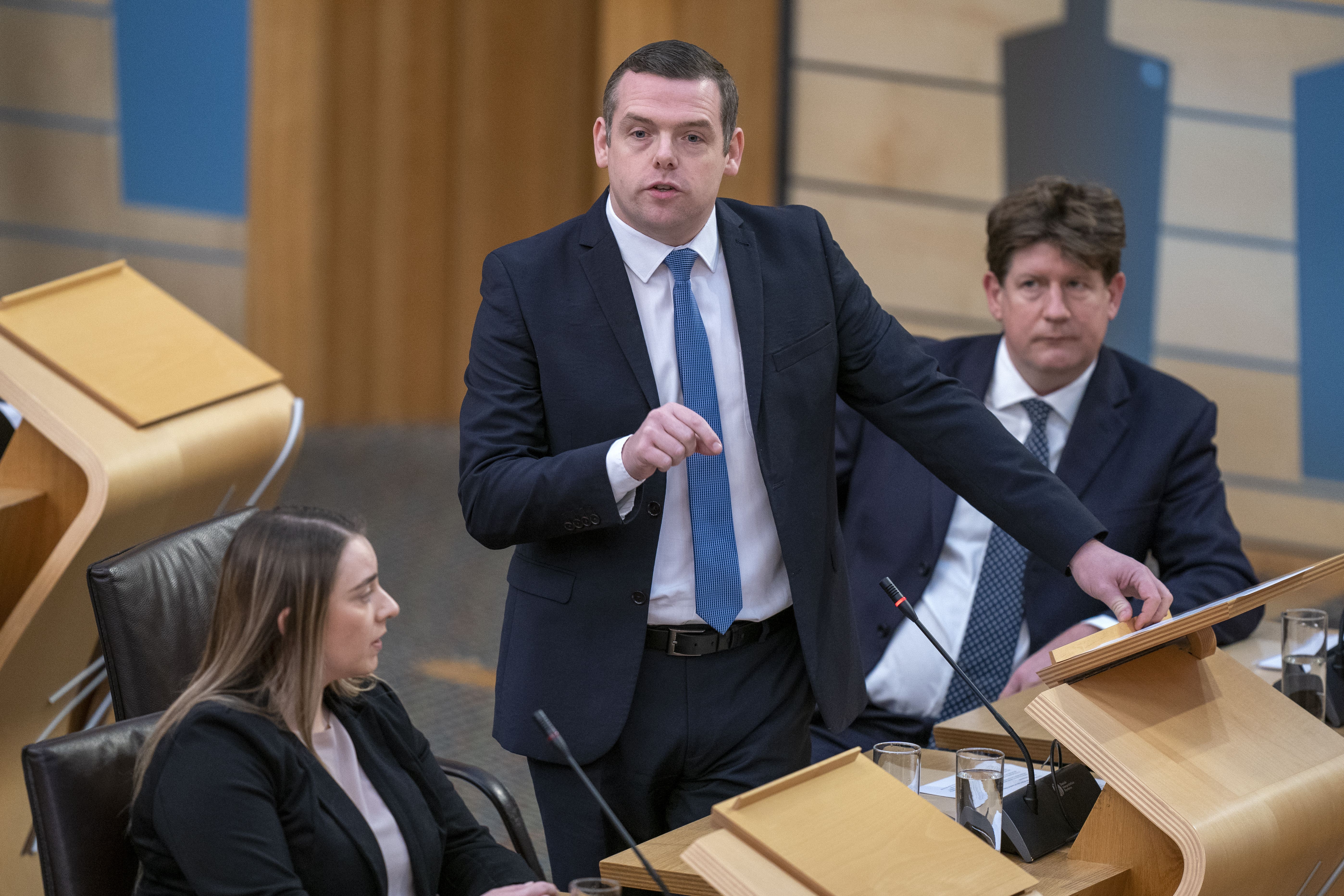 Scottish Tory leader Douglas Ross will leave his Westminster seat at the next election (Jane Barlow/PA)