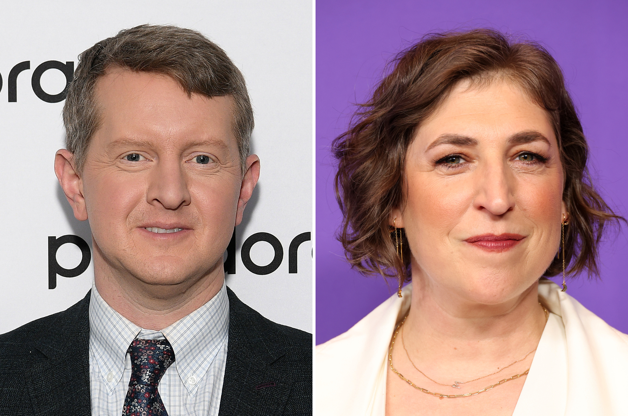 Ken Jennings and Mayim Bialik