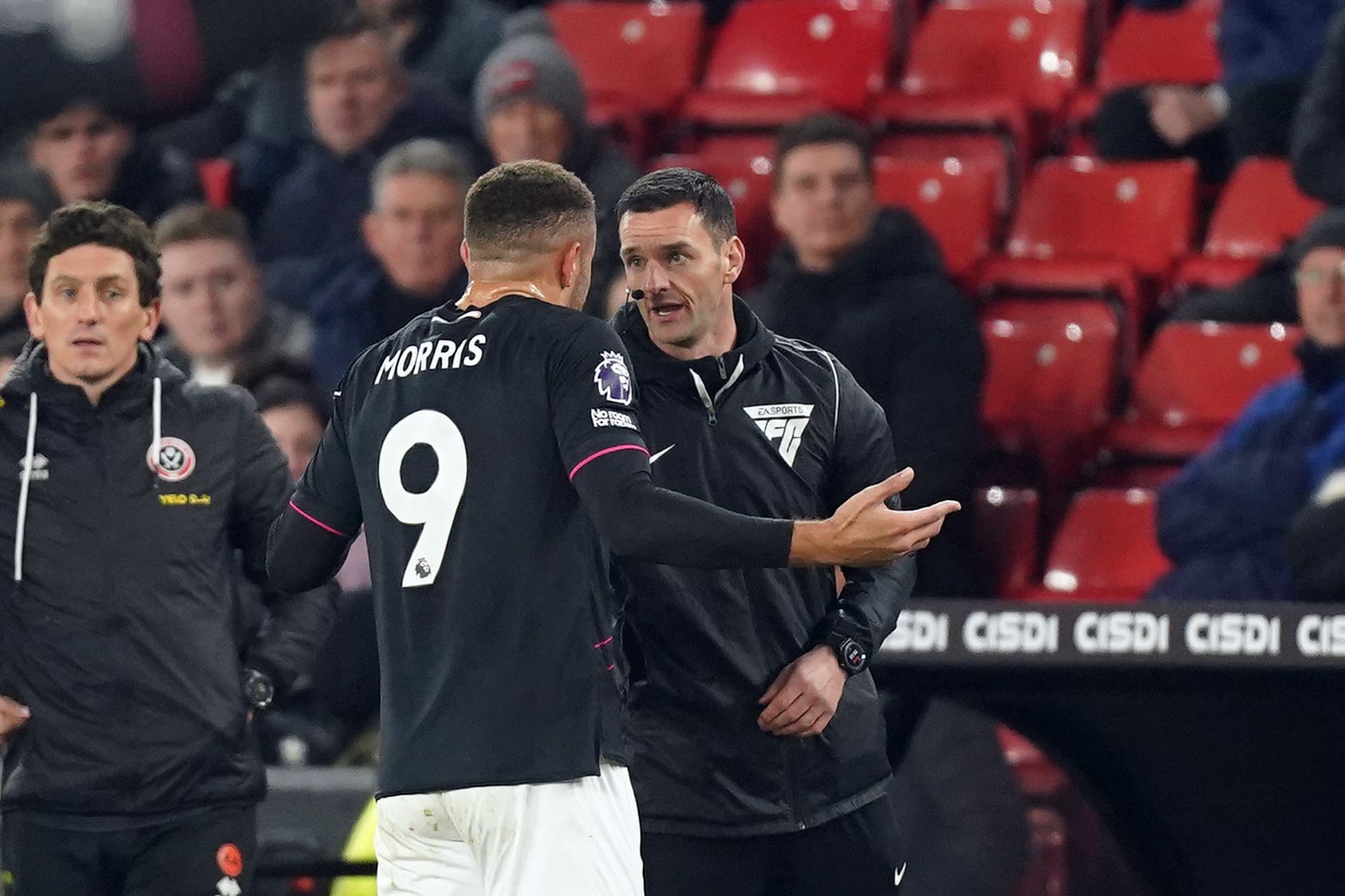 Carlton Morris reported an allegation of racism to fourth official Andy Madley