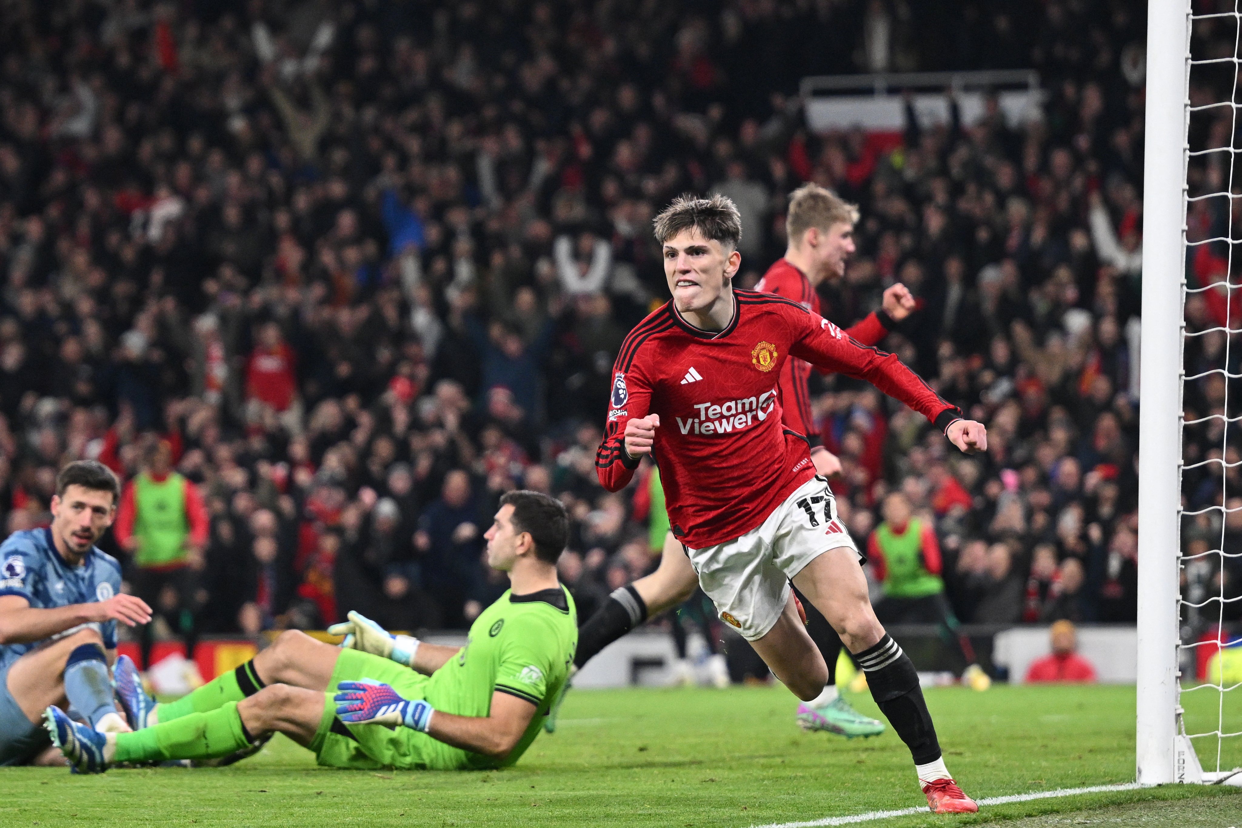 Alejandro Garnacho played a huge part in the comeback win over Aston Villa