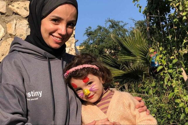 Mohammed’s granddaughter Sophie (right) and her mother, Mariam, in happier times