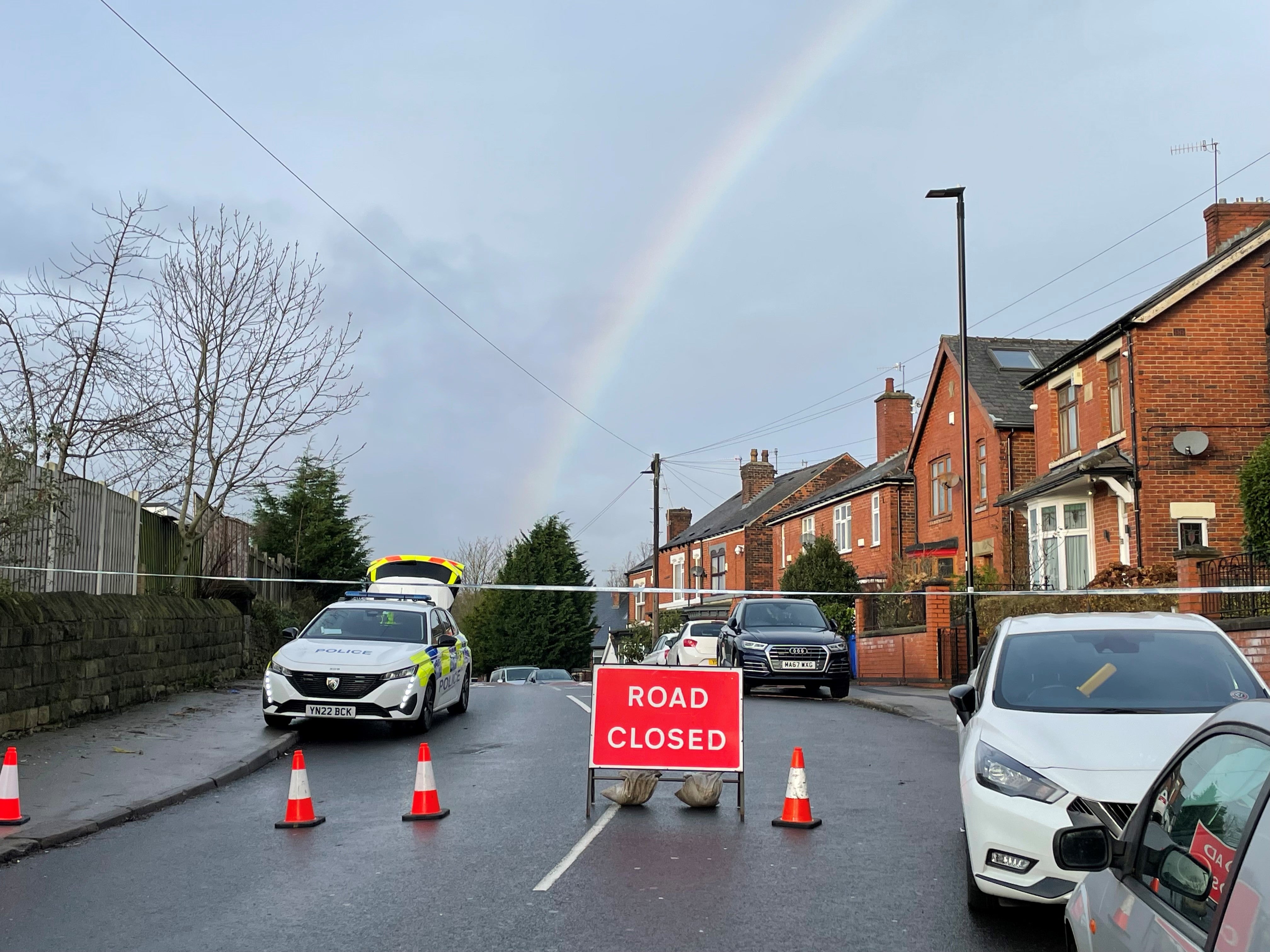 Police put up a cordon around the area for investigations on Thursday morning