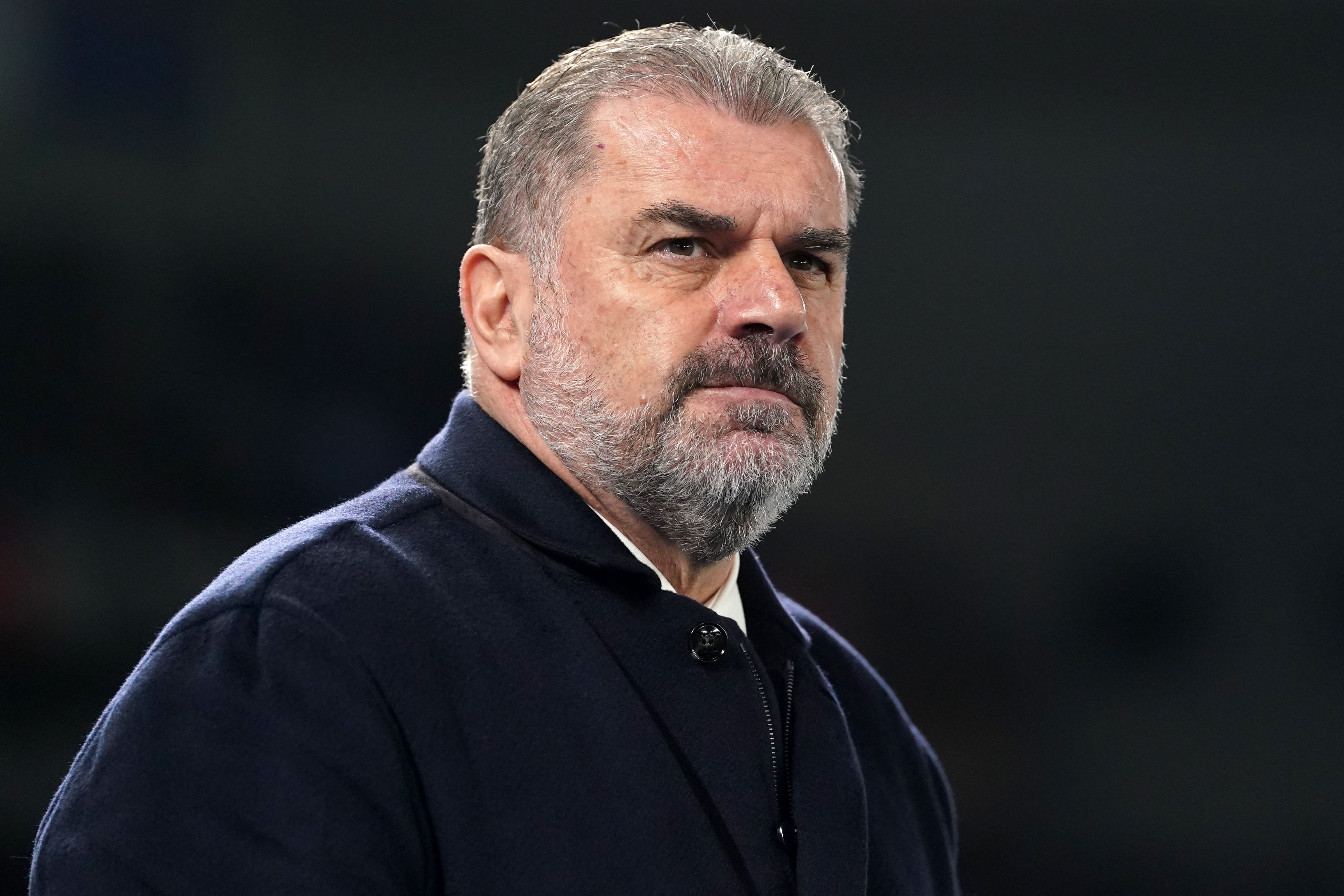 Ange Postecoglou saw his side beaten after a tired display (Gareth Fuller/PA)