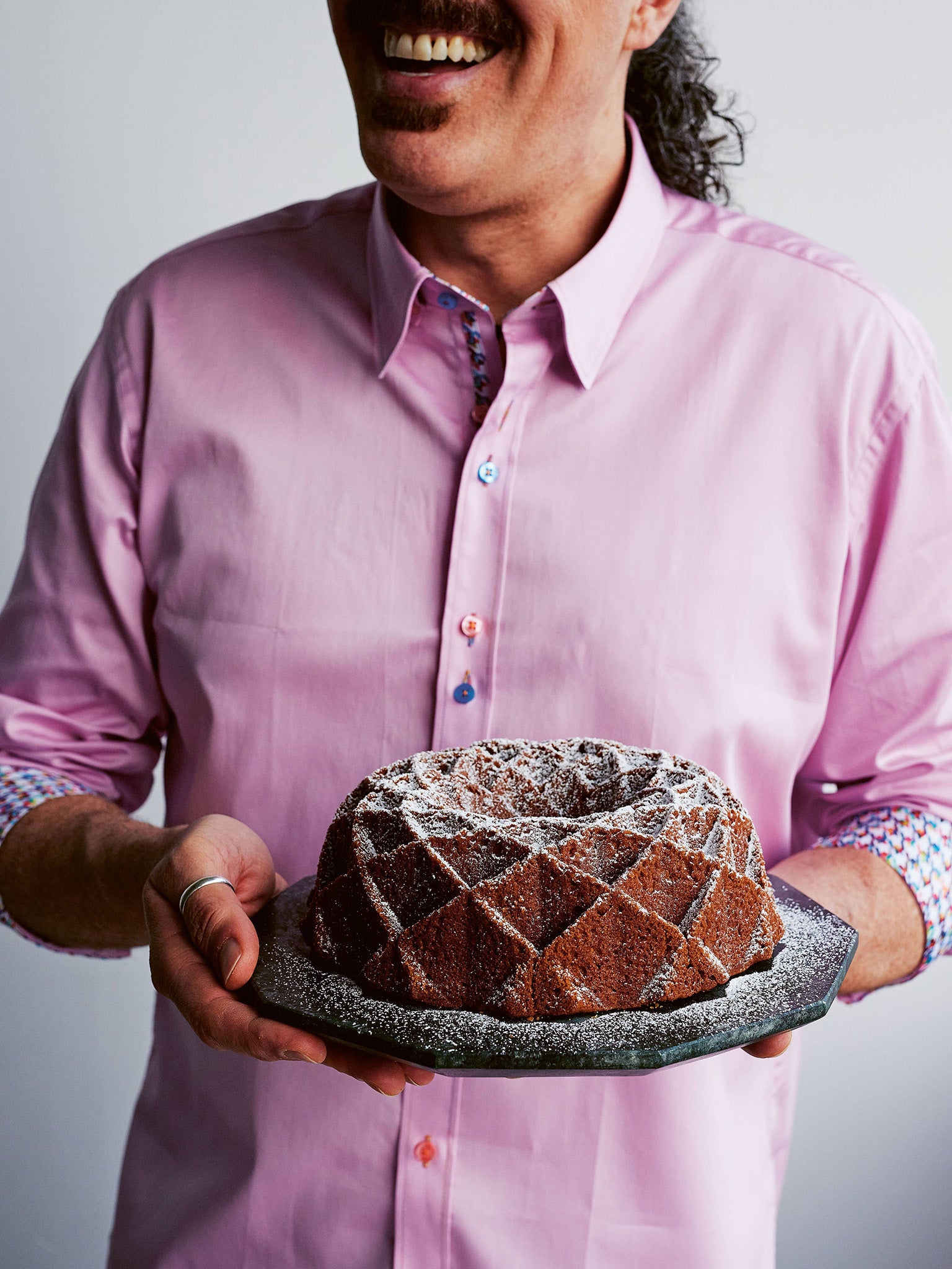 The recipes in his book are inspired by traditional bakes from his homeland, but given an English twist here and ther