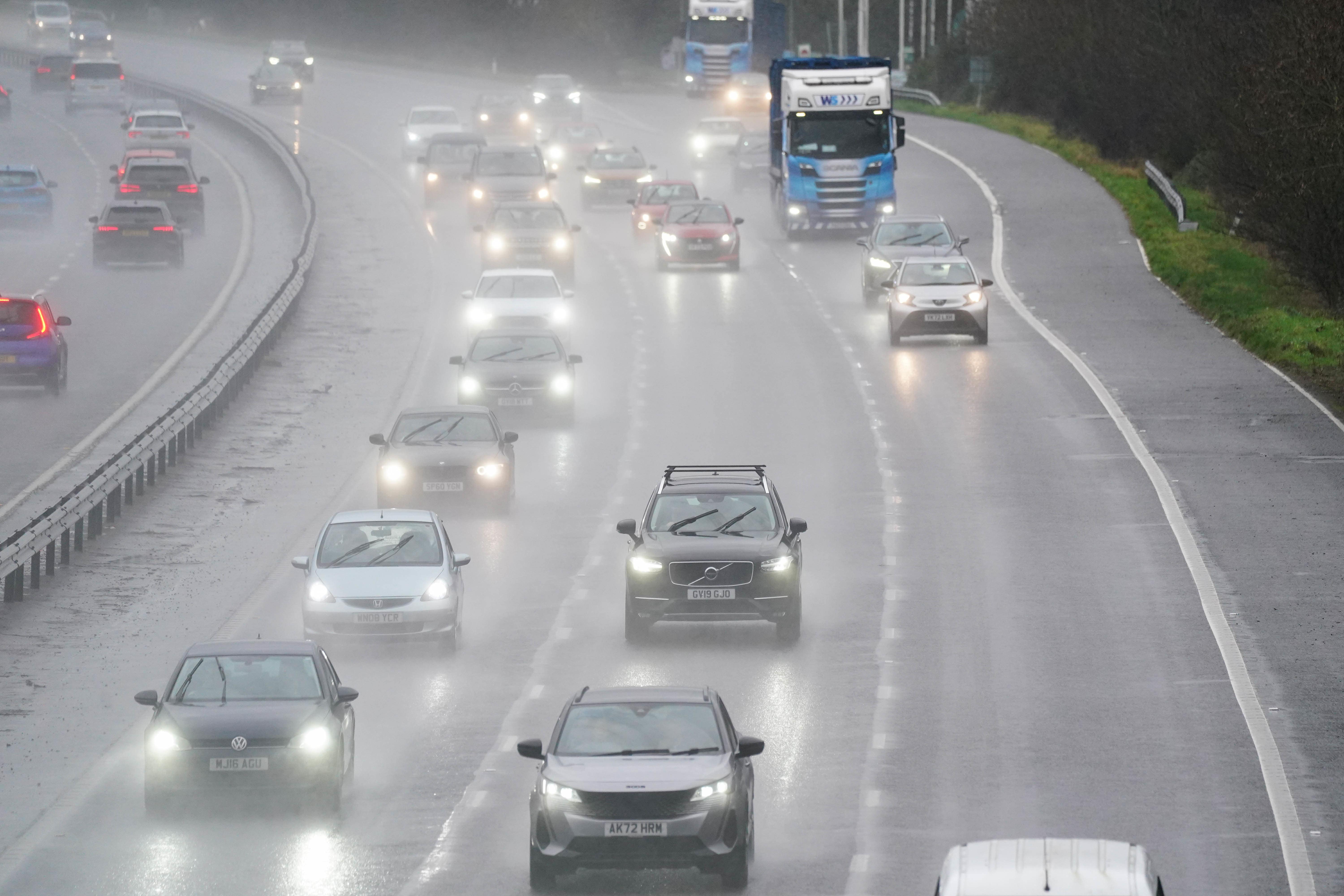 A Met Office yellow weather warning is in place for much of Scotland on Saturday (PA)