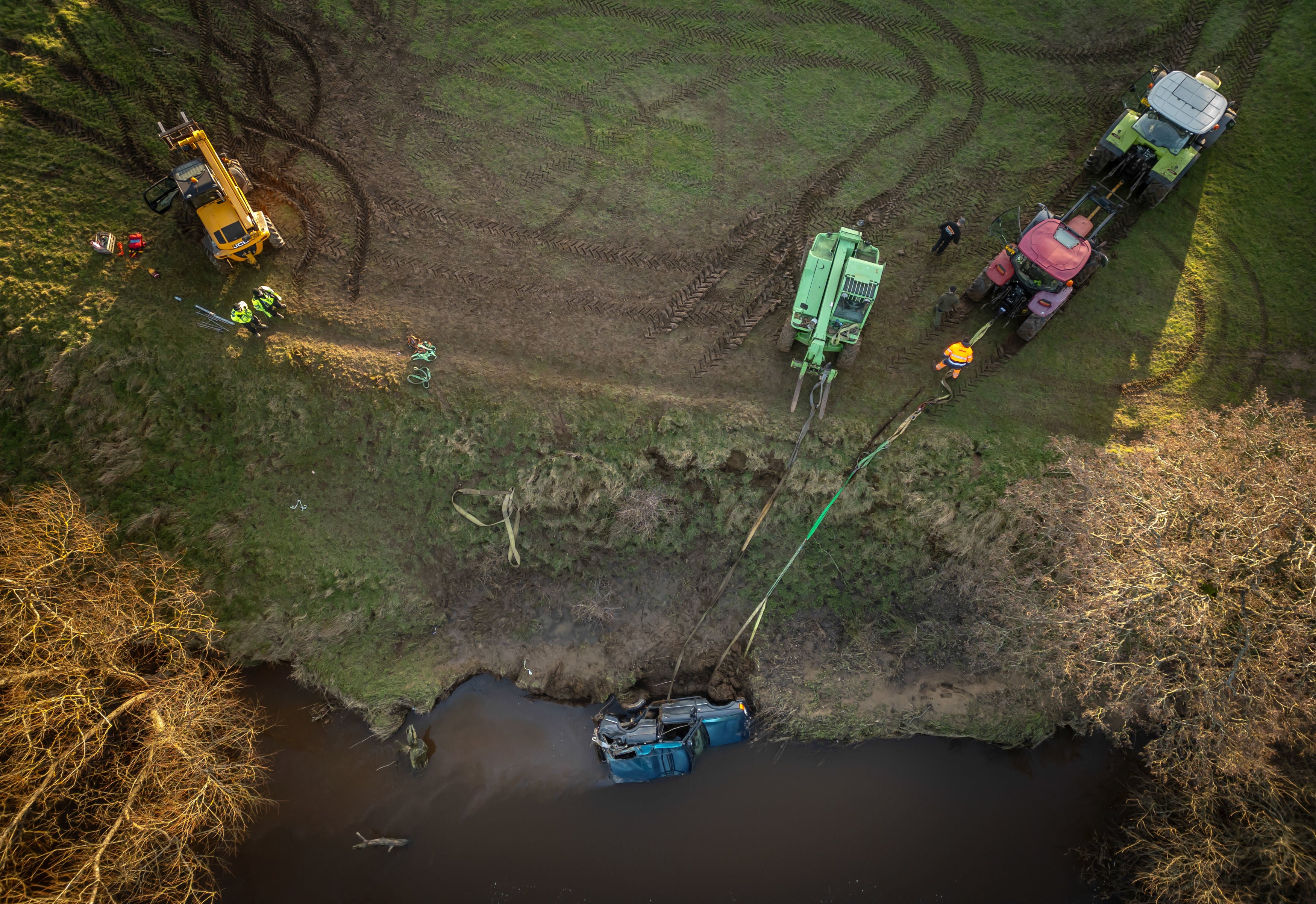 The three men were believed to be part of an off-road club